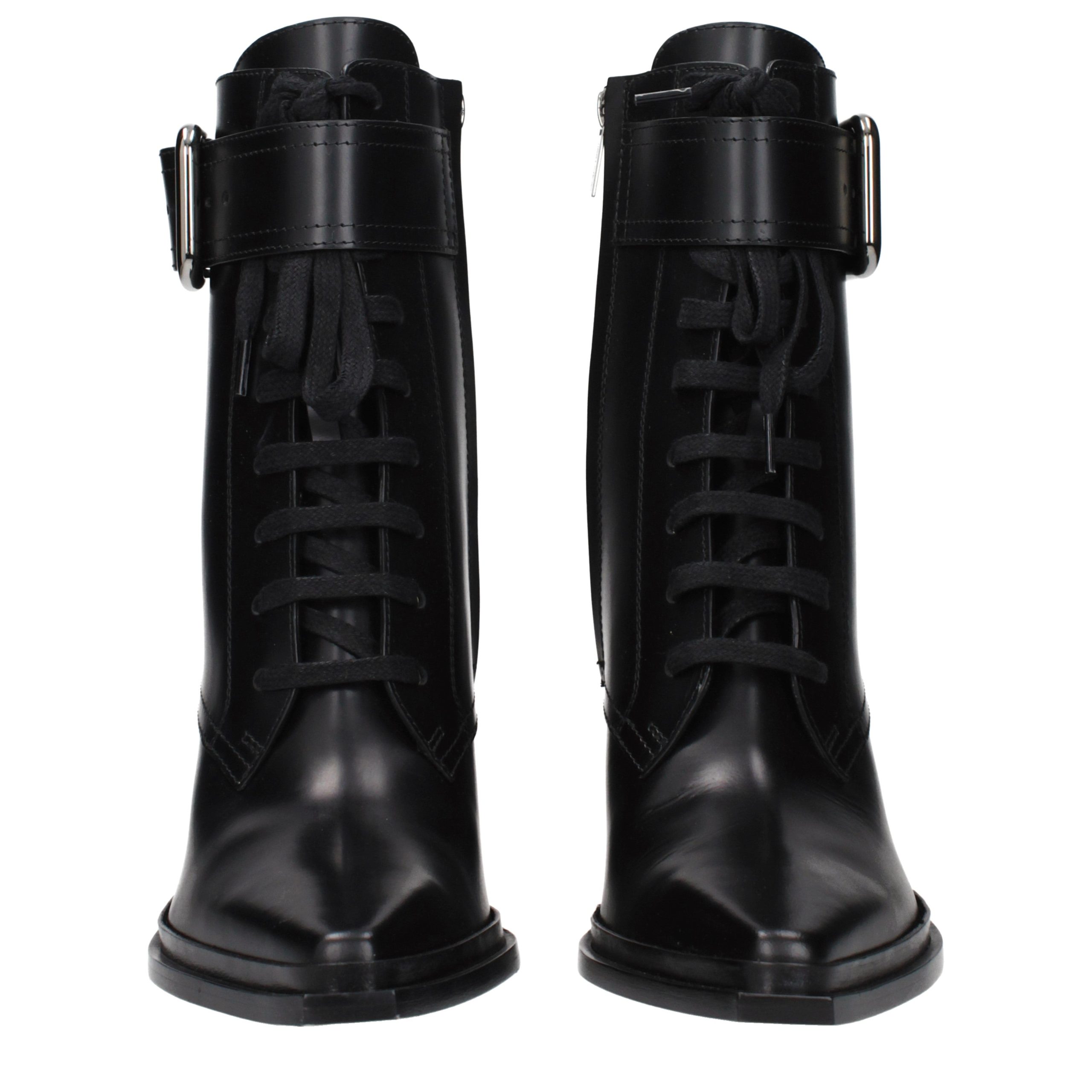 Jimmy Choo Black Leather Ankle Boots - Image 3