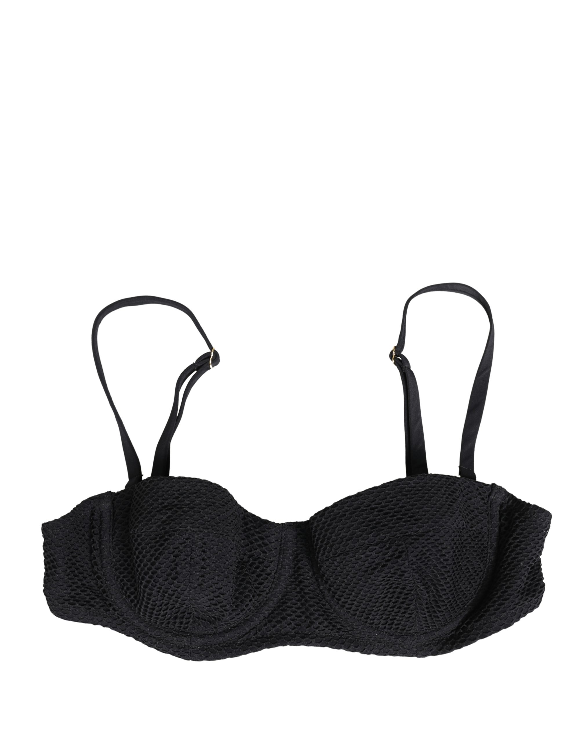 Dolce & Gabbana Black Nylon Padded Balconnet Brassiere Underwear - Image 2