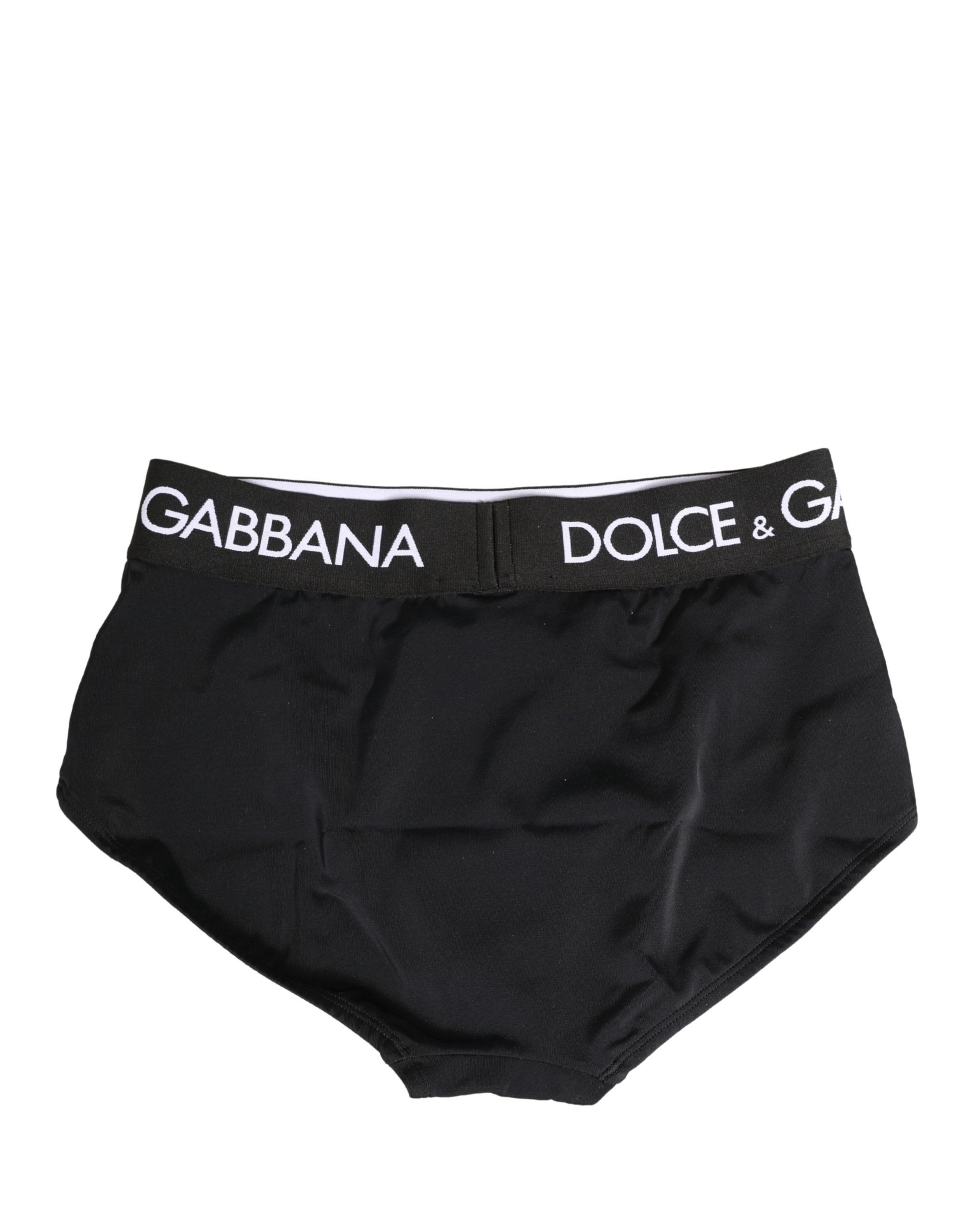 Dolce & Gabbana Black Logo Waistband Coulotte Panty Underwear - Image 2