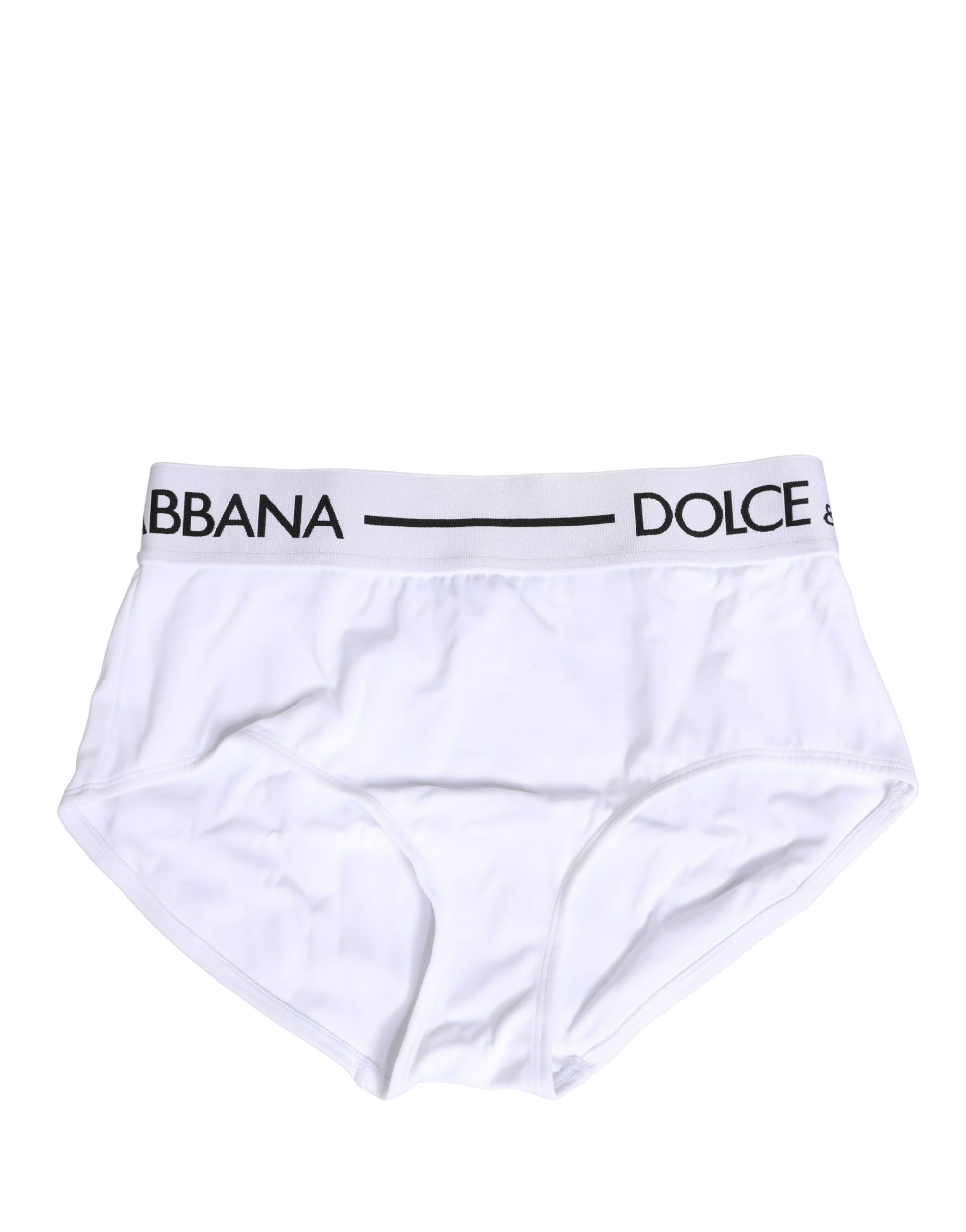 Dolce & Gabbana White Nylon Logo Waistband Panty Underwear - Image 2