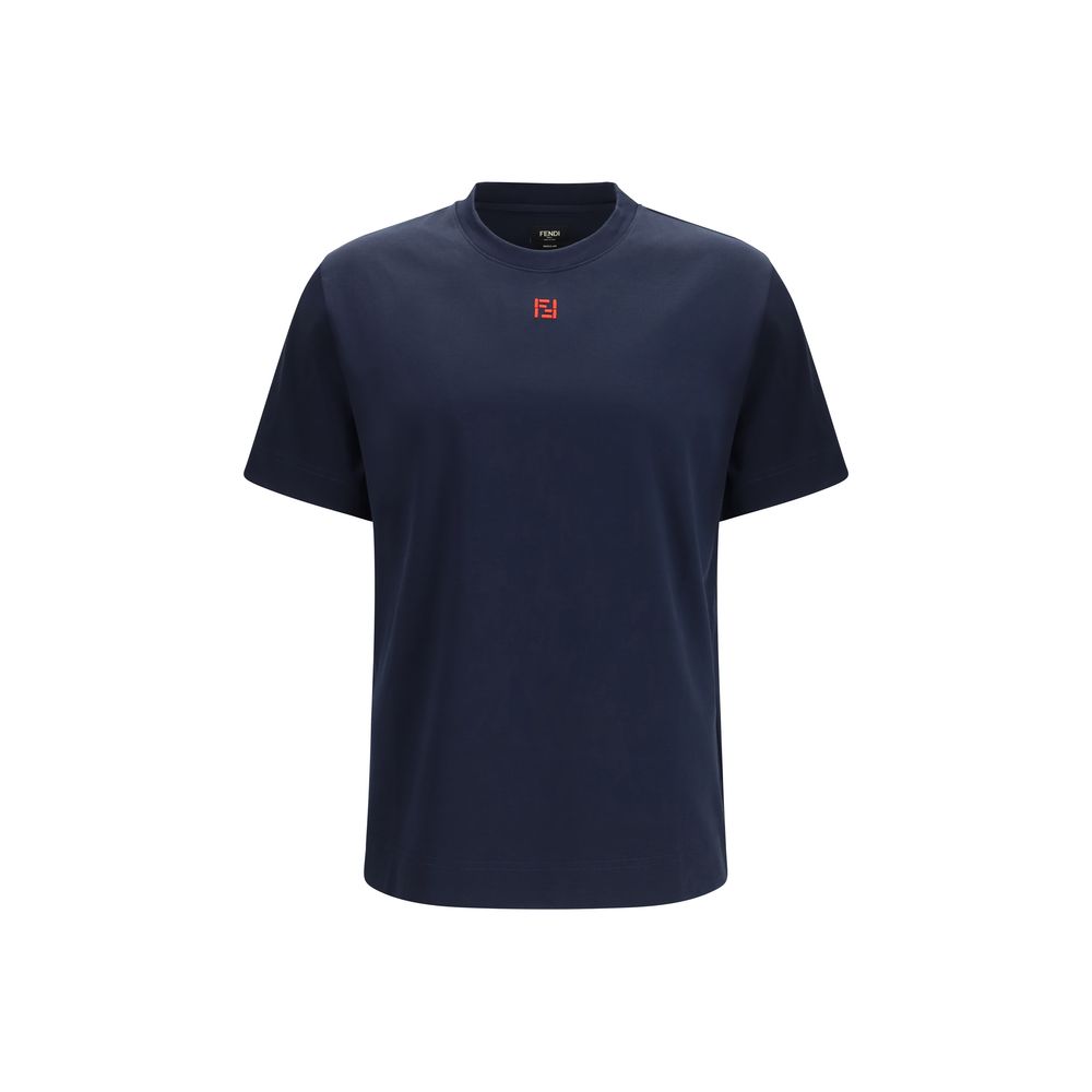 Fendi Blue Cotton T-Shirt