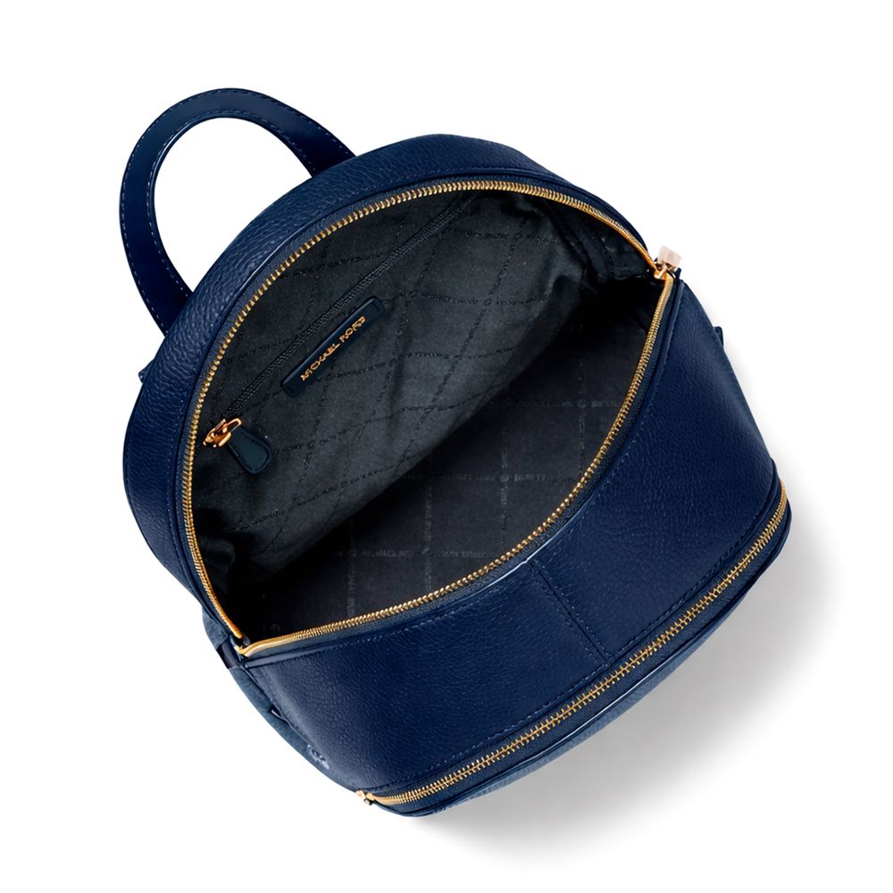 Michael Kors Blue Canvas Backpack - Image 3
