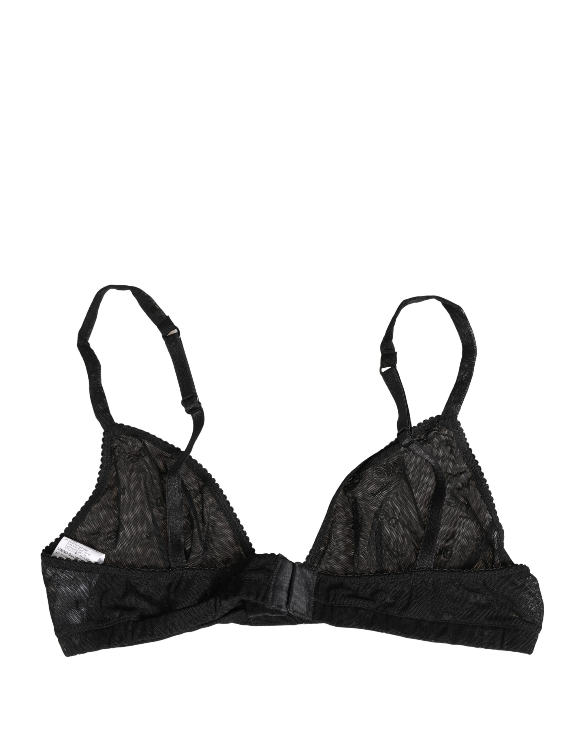 Dolce & Gabbana Black Nylon Stretch Soft Cup Brassiere Underwear - Image 3