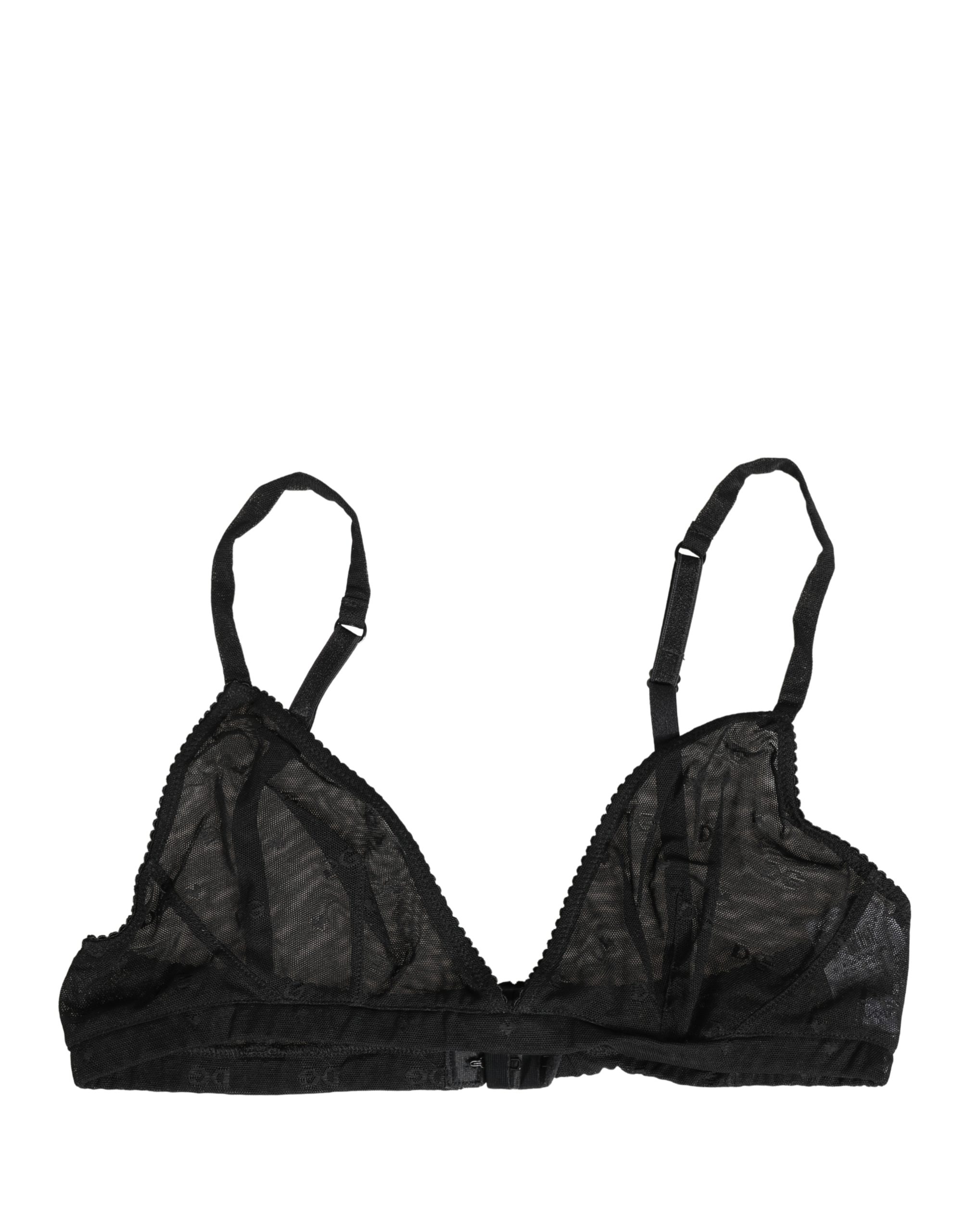 Dolce & Gabbana Black Nylon Stretch Soft Cup Brassiere Underwear - Image 2