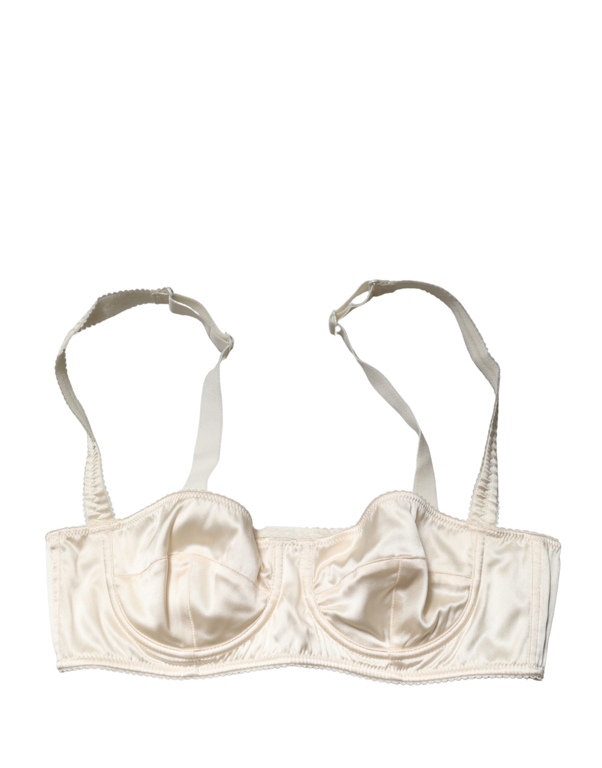 Dolce & Gabbana Off White Semi-Pad Underwire Balconette Bra Underwear - Image 2