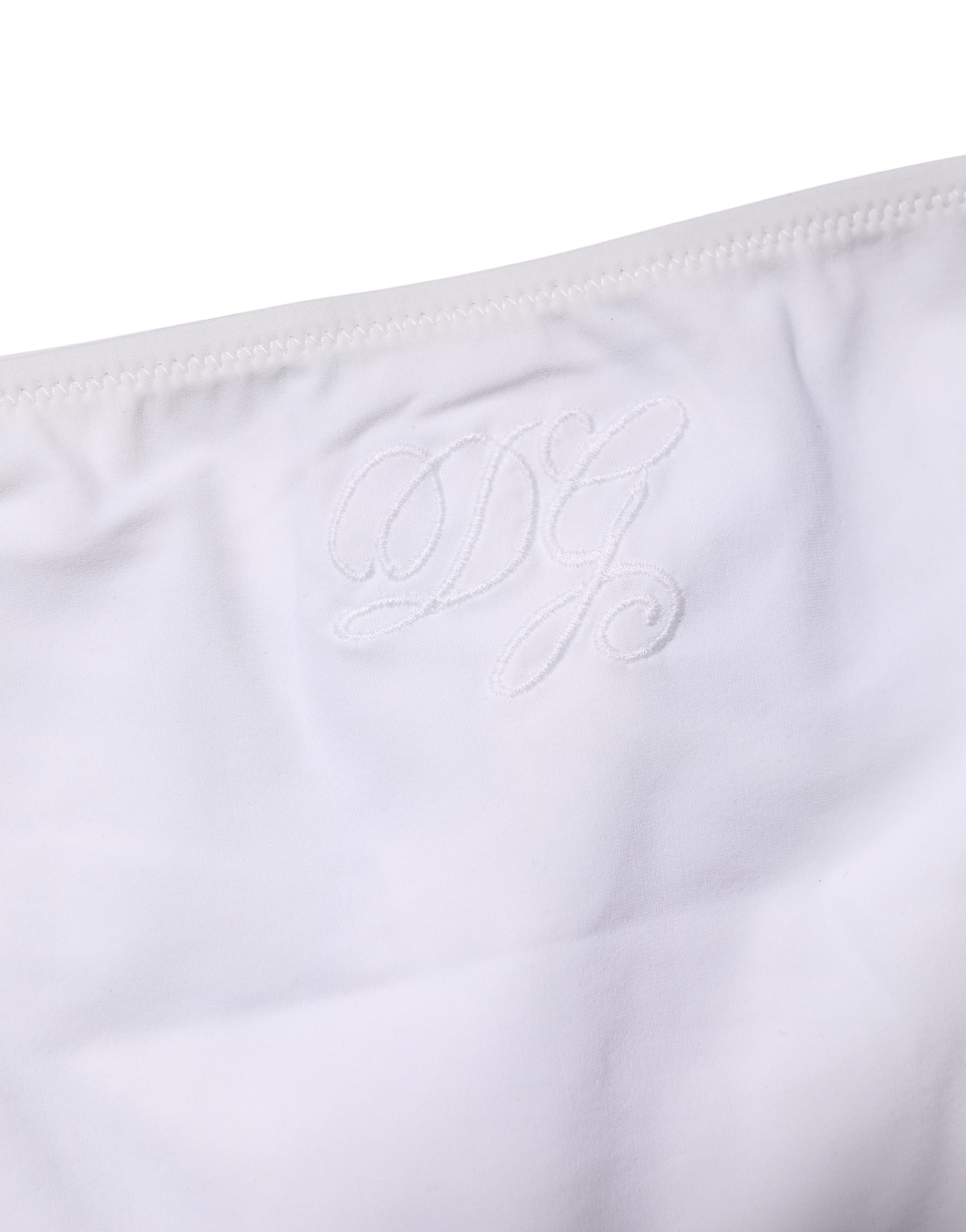 Dolce & Gabbana White Side-Tie Bikini Bottom Swimsuit Swimwear - Image 5
