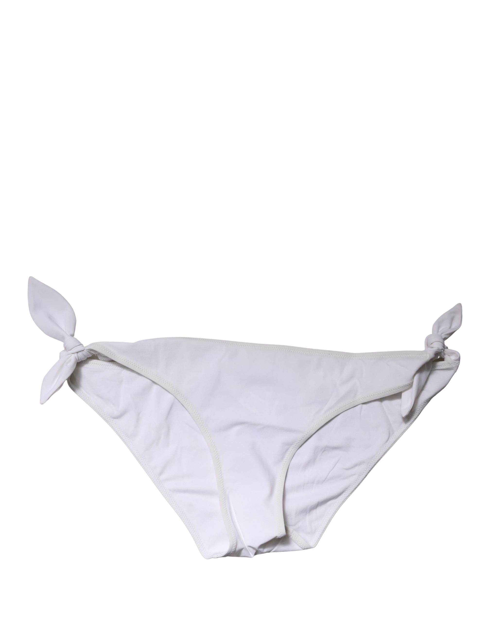 Dolce & Gabbana White Side-Tie Bikini Bottom Swimsuit Swimwear - Image 2