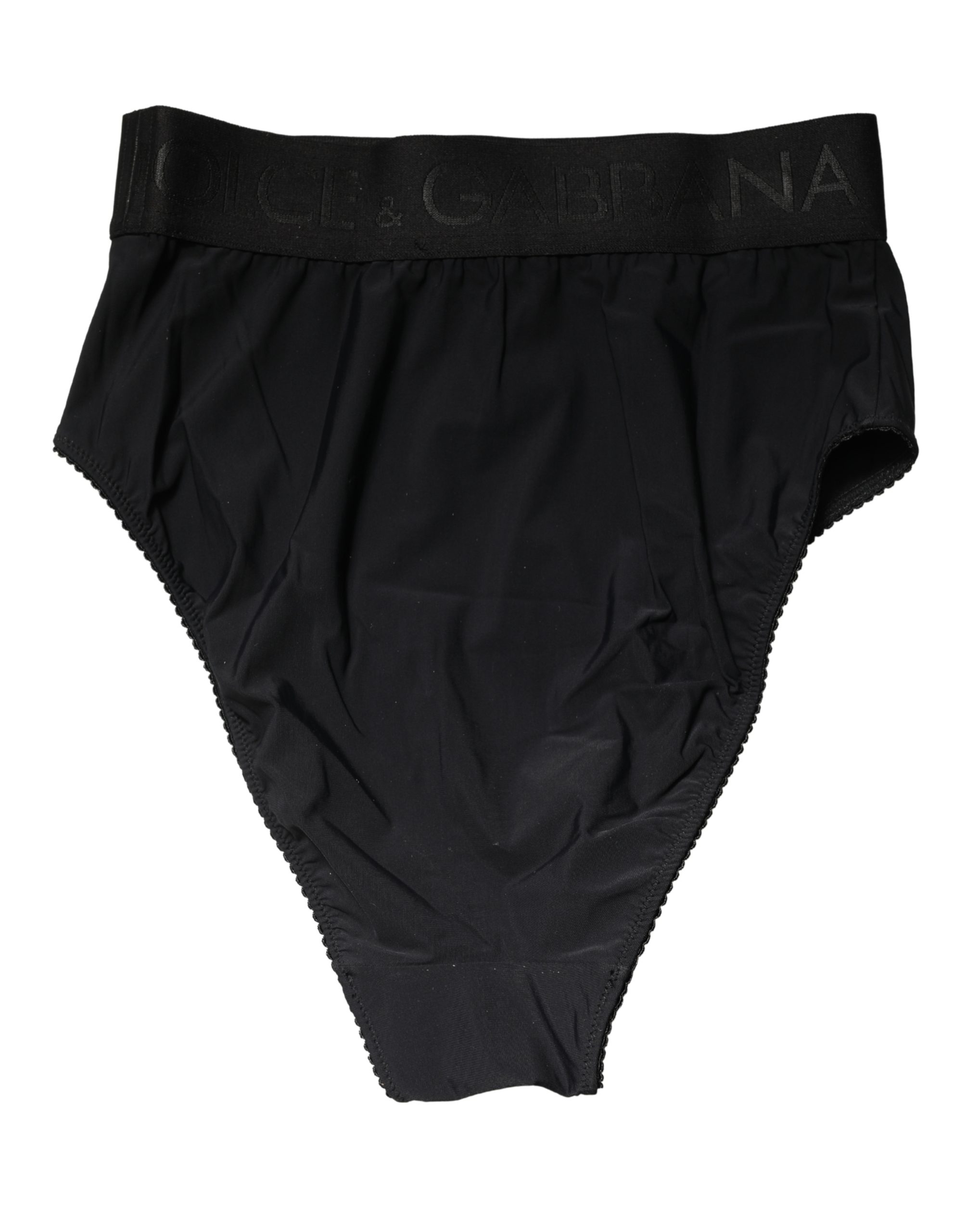 Dolce & Gabbana Black Logo Waistband High Brief Underwear - Image 3