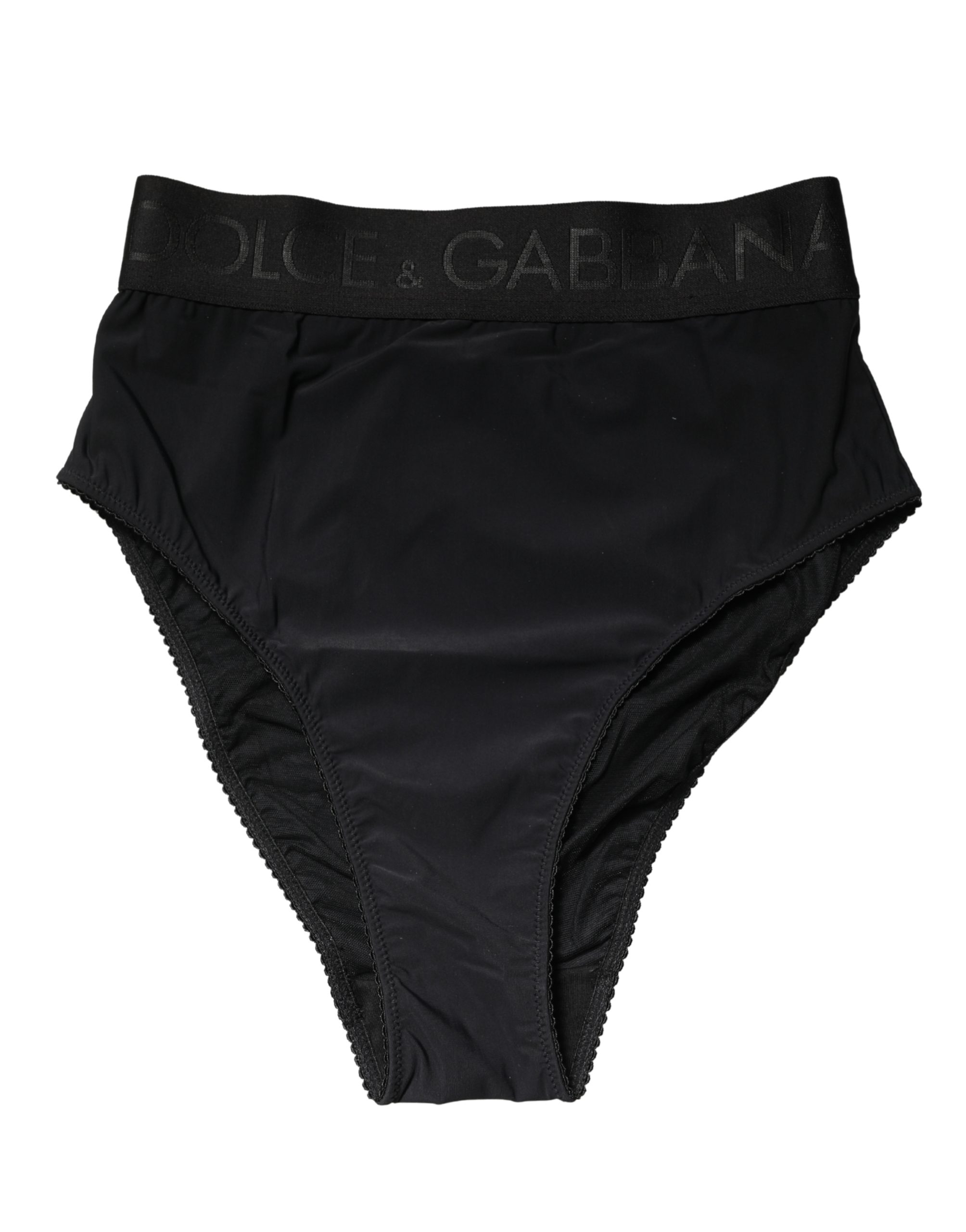 Dolce & Gabbana Black Logo Waistband High Brief Underwear - Image 2