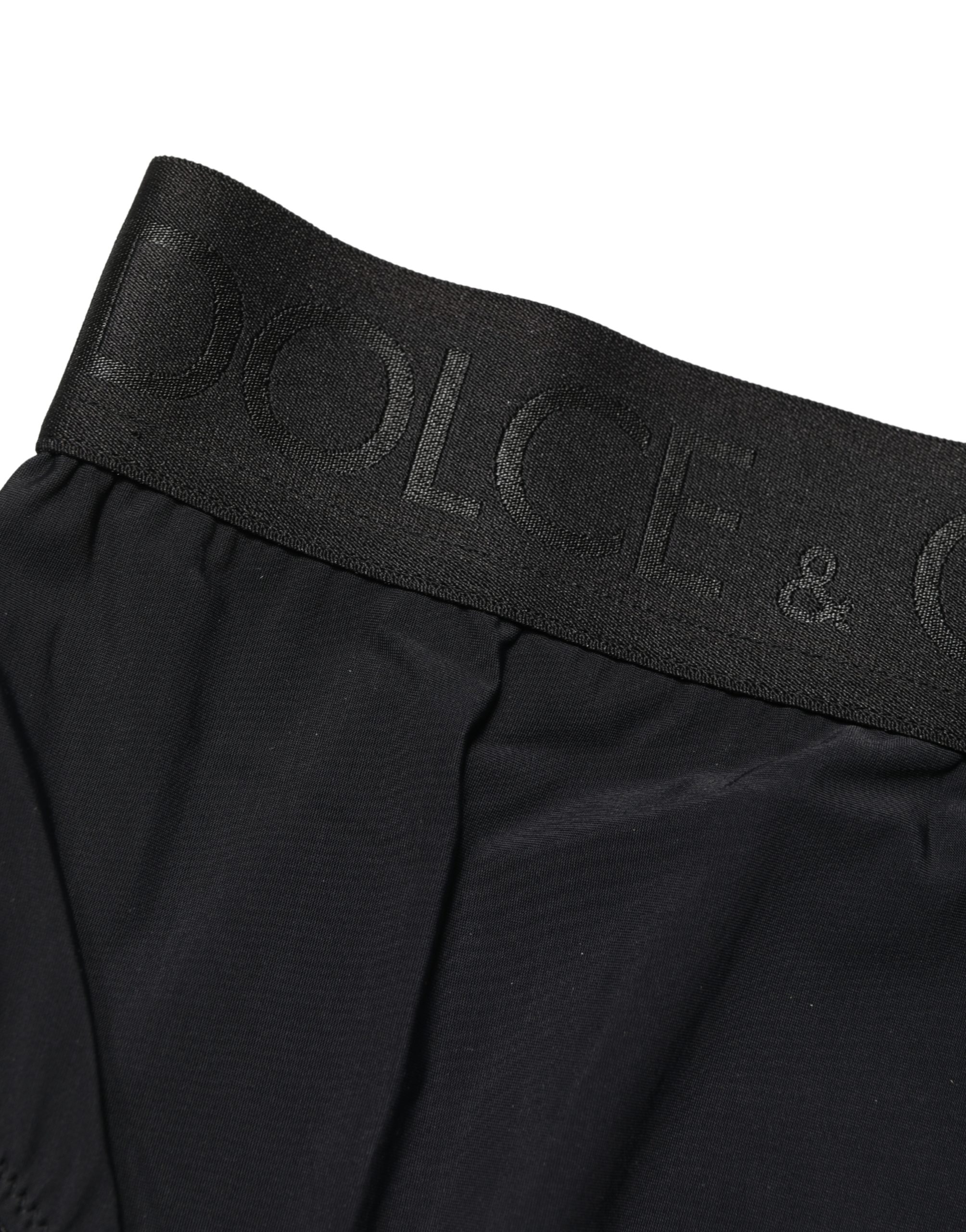 Dolce & Gabbana Black Logo Waistband High Brief Underwear - Image 4