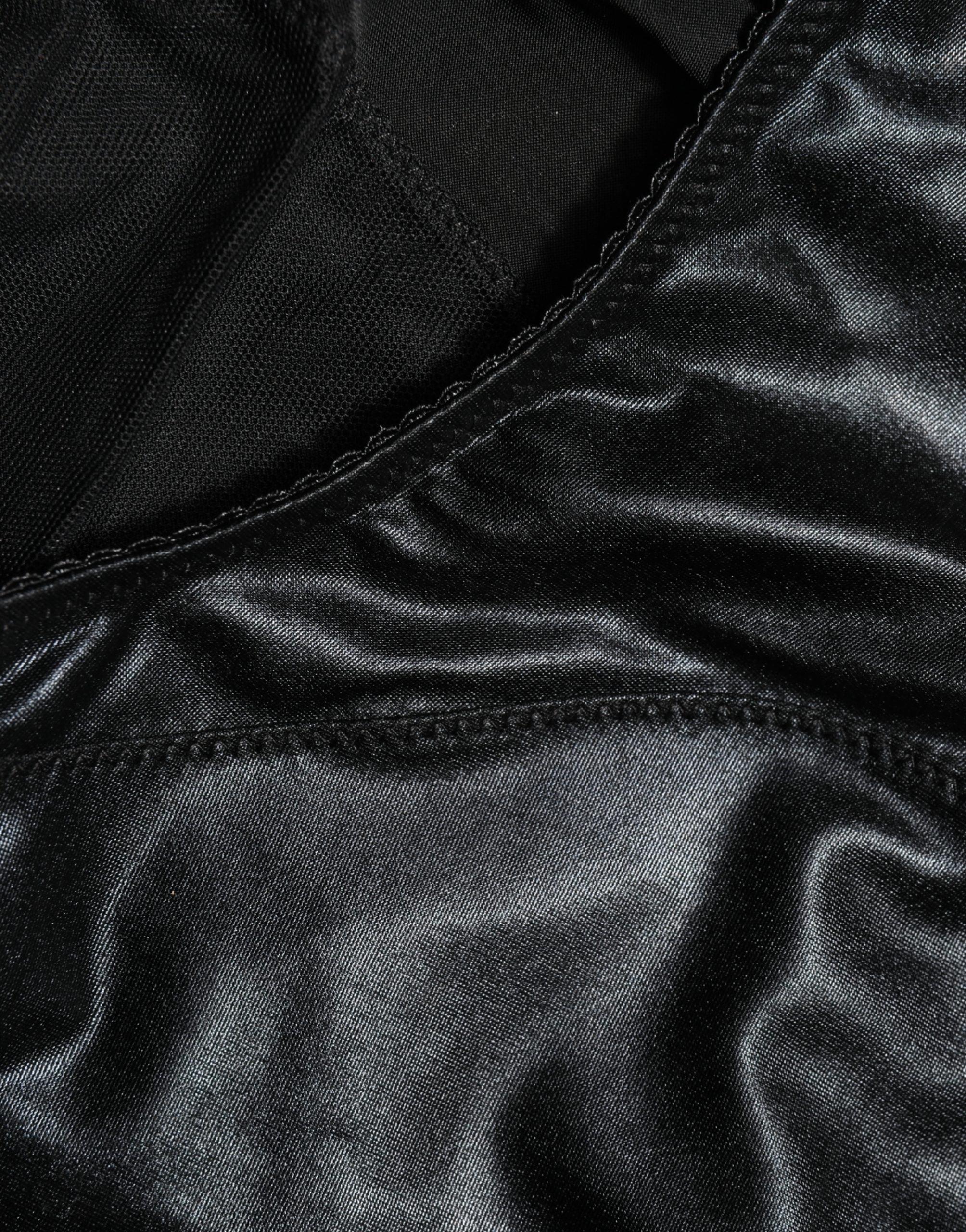 Dolce & Gabbana Black Silk Blend High Waist Girdle Panty Underwear - Image 4