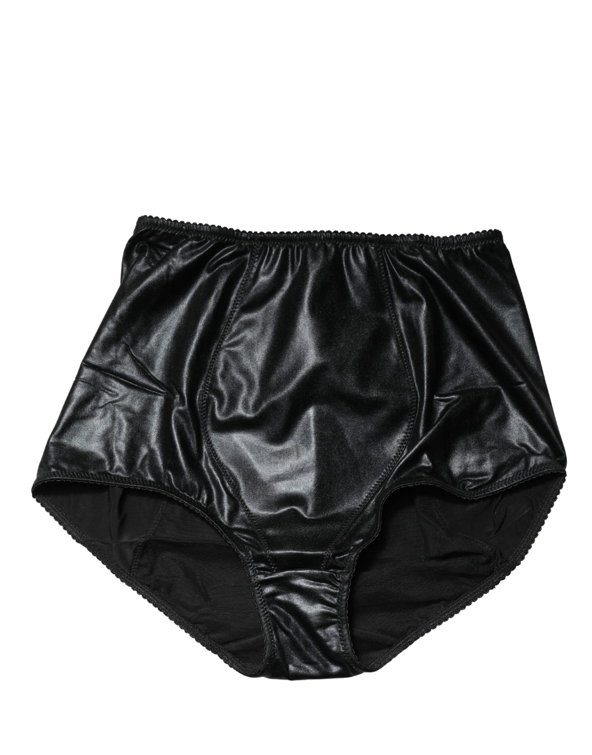 Dolce & Gabbana Black Silk Blend High Waist Girdle Panty Underwear - Image 2