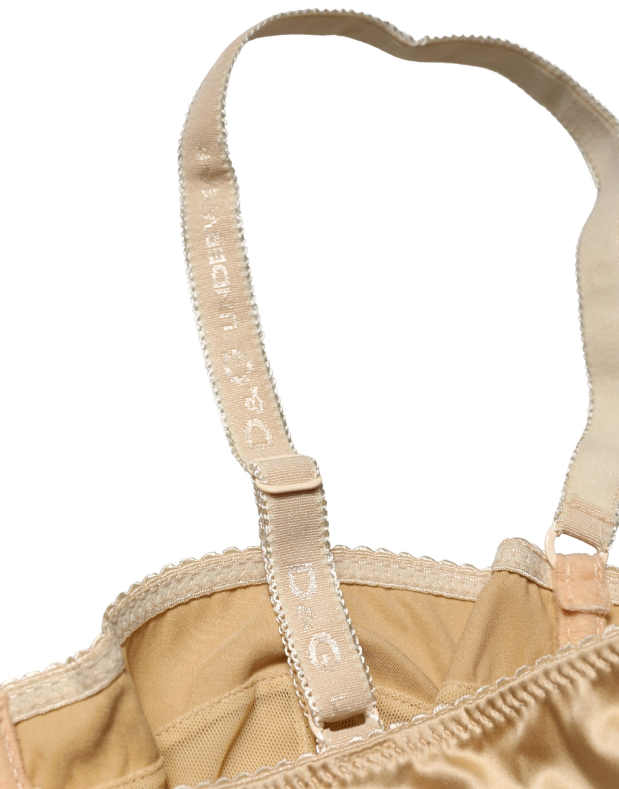 Dolce & Gabbana Beige Semi-Pad Underwire Balconette Bra Underwear - Image 4