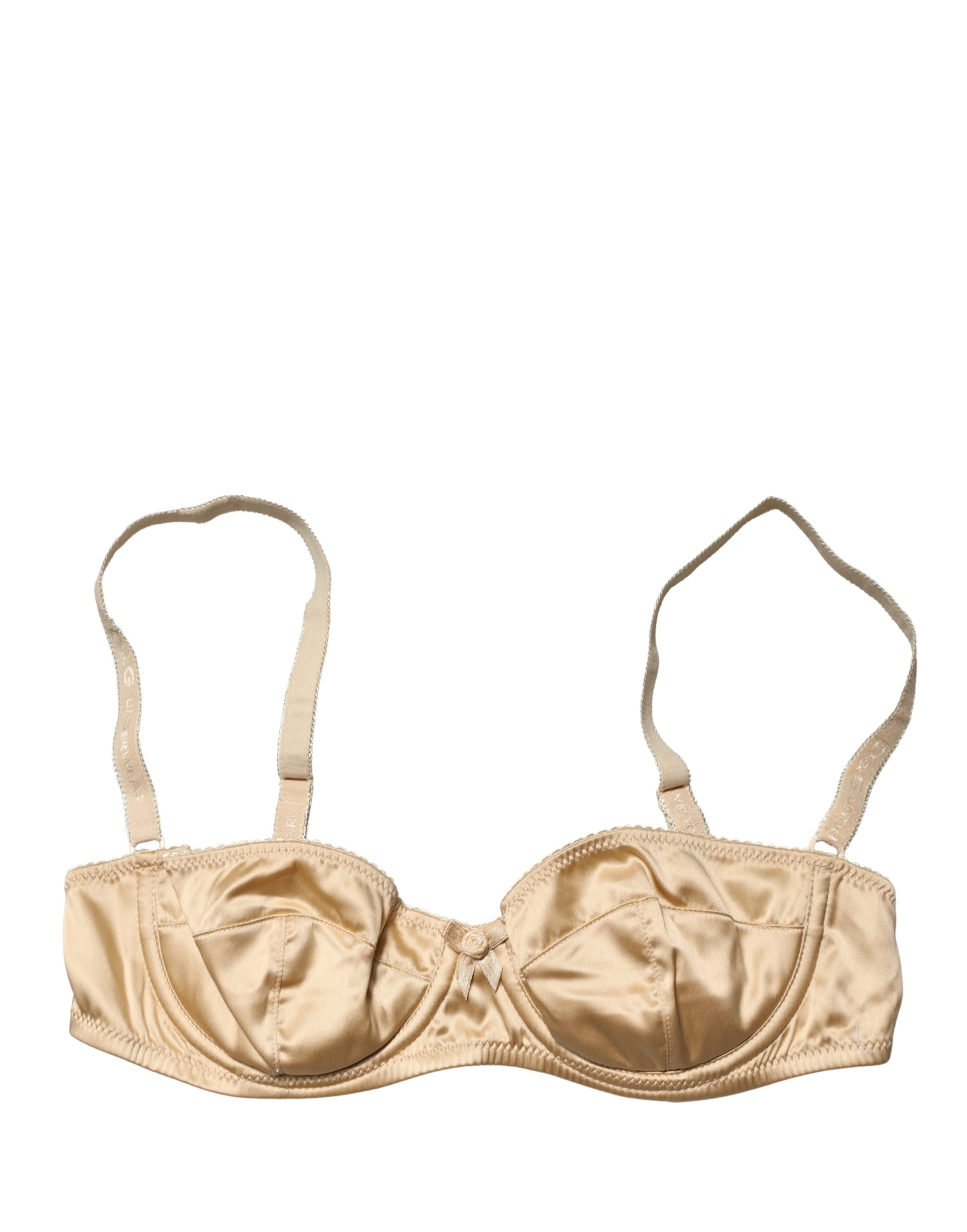 Dolce & Gabbana Beige Semi-Pad Underwire Balconette Bra Underwear - Image 2