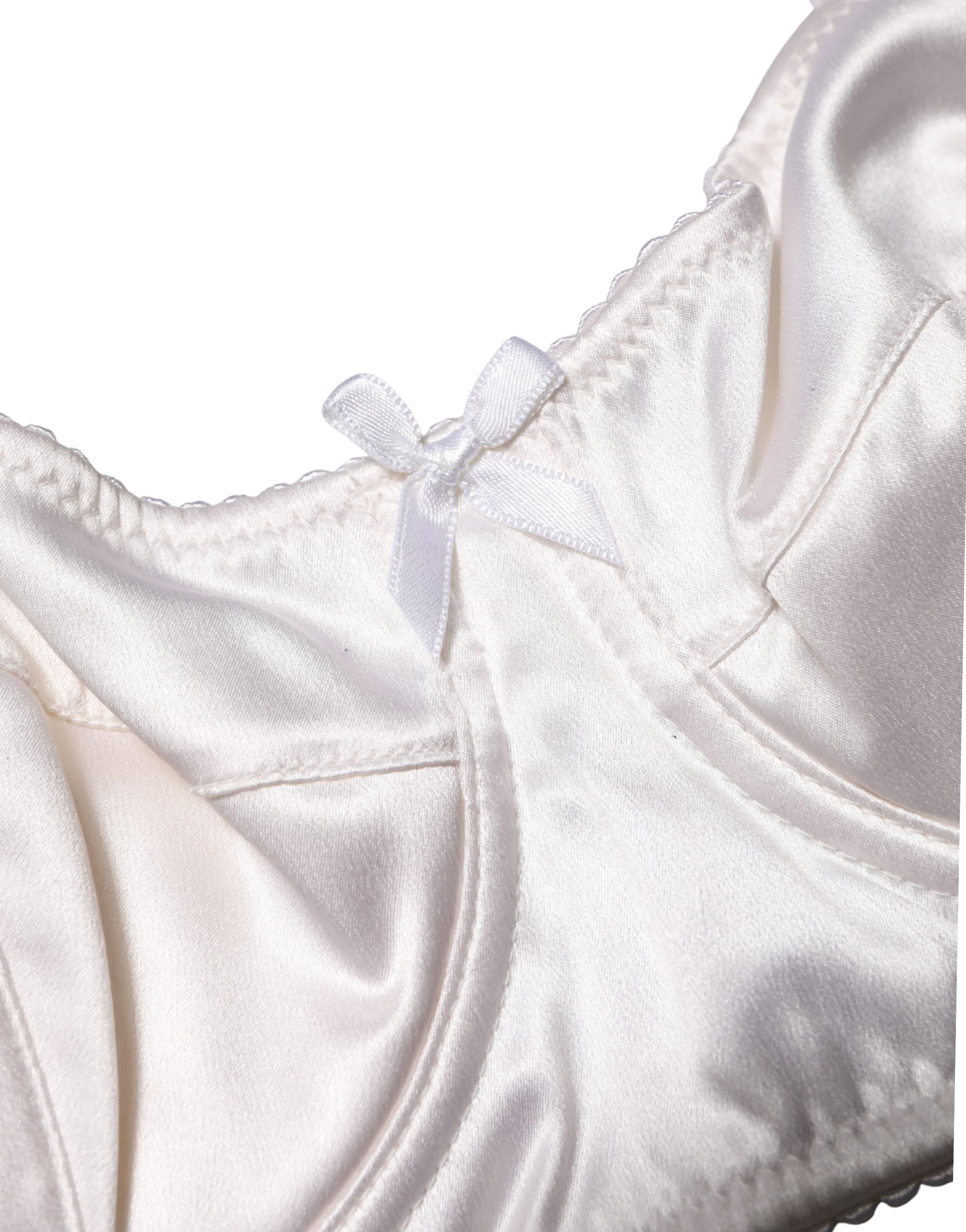 Dolce & Gabbana White Semi-Pad Underwire Balconette Bra Underwear - Image 4