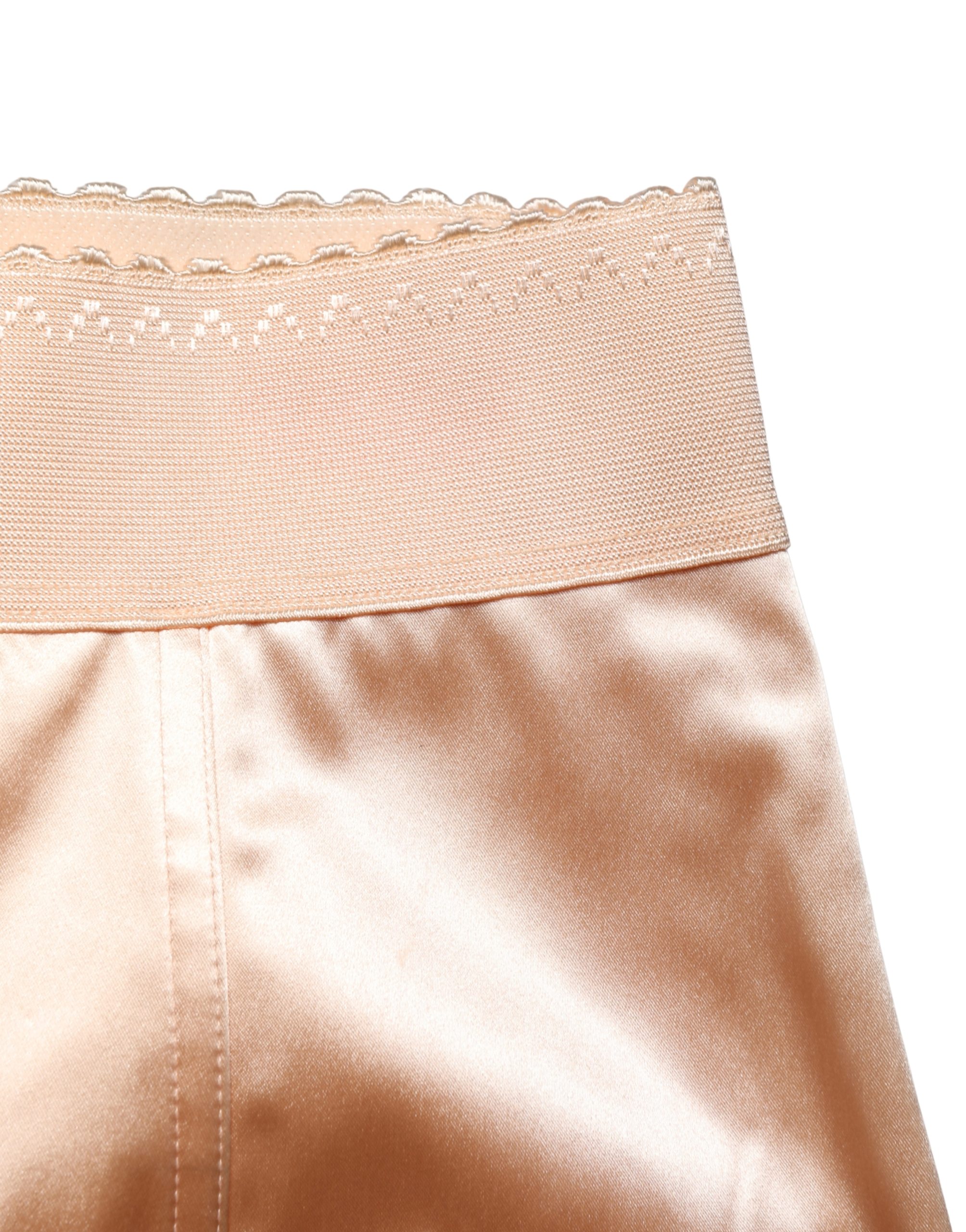 Dolce & Gabbana Beige Silk Blend High Waist Girdle Panty Underwear - Image 6