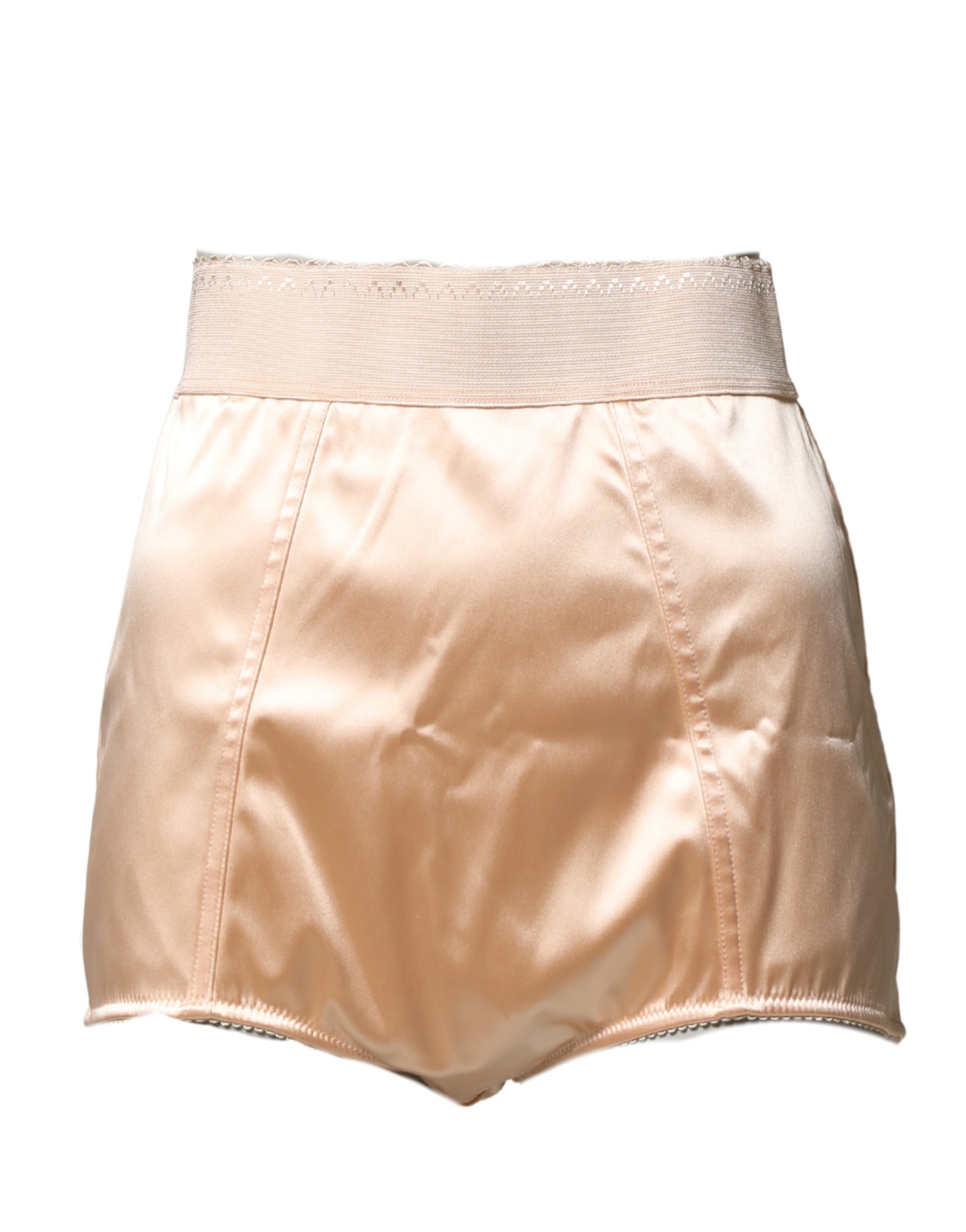 Dolce & Gabbana Beige Silk Blend High Waist Girdle Panty Underwear - Image 4
