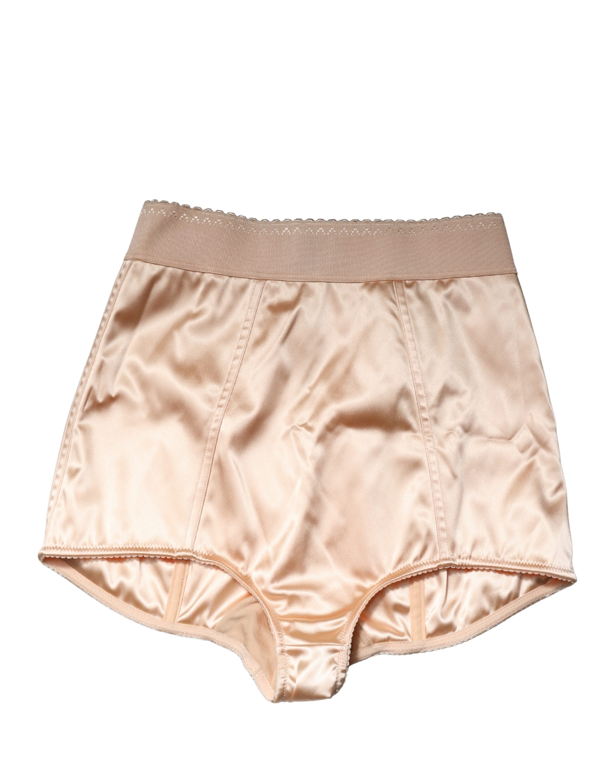 Dolce & Gabbana Beige Silk Blend High Waist Girdle Panty Underwear - Image 2