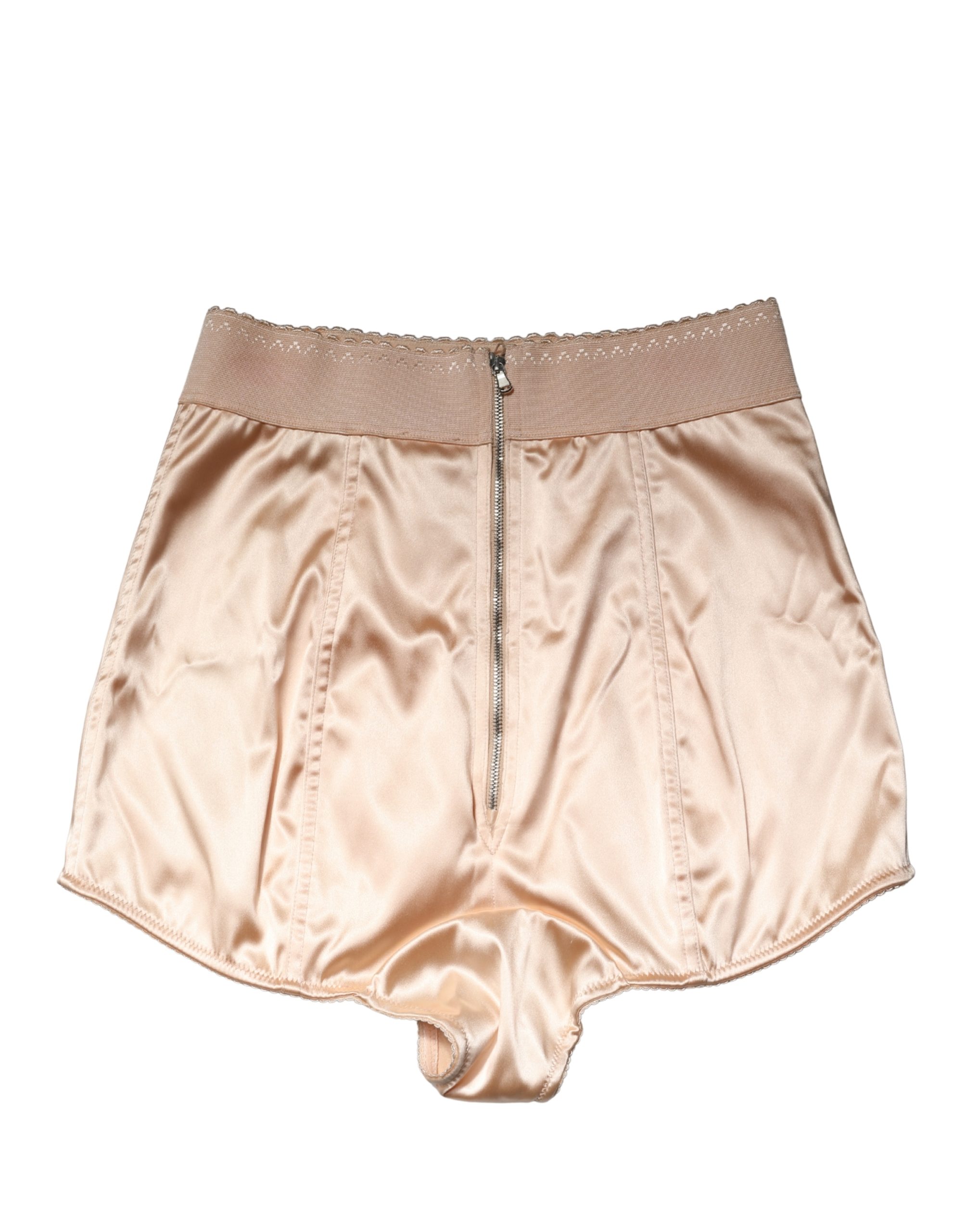 Dolce & Gabbana Beige Silk Blend High Waist Girdle Panty Underwear - Image 3