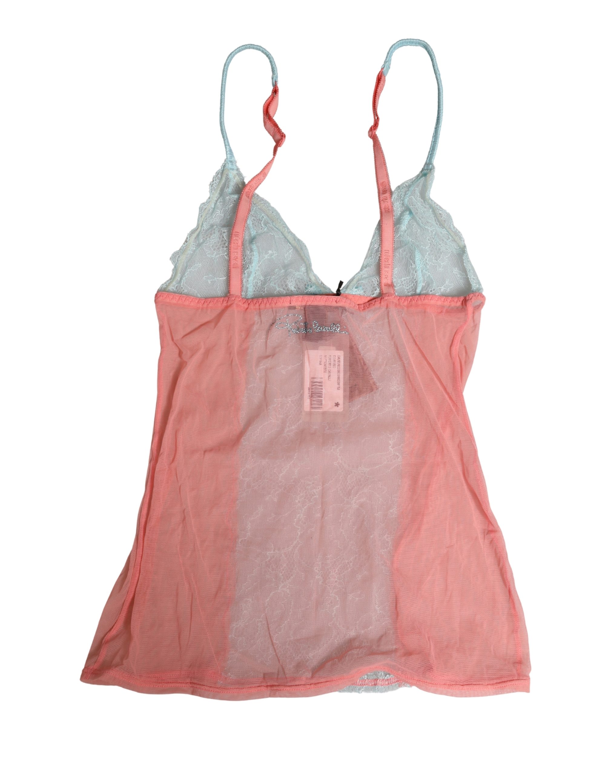 Roberto Cavalli Multicolor Sheer Lace Lingerie Chemise Top Underwear - Image 3