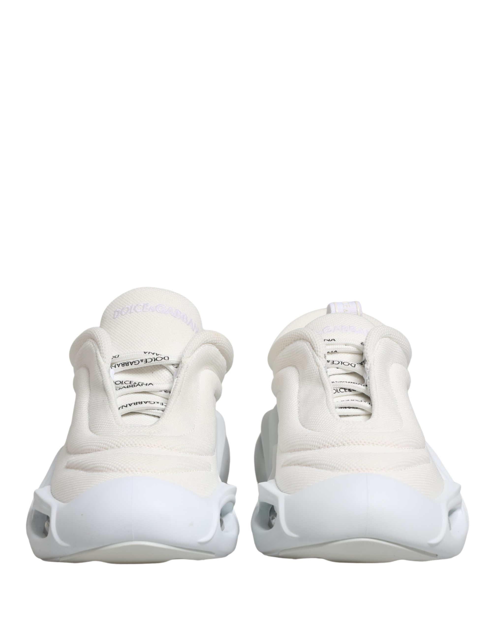 Dolce & Gabbana White Slip On Wave Low Top Sneakers Shoes - Image 4