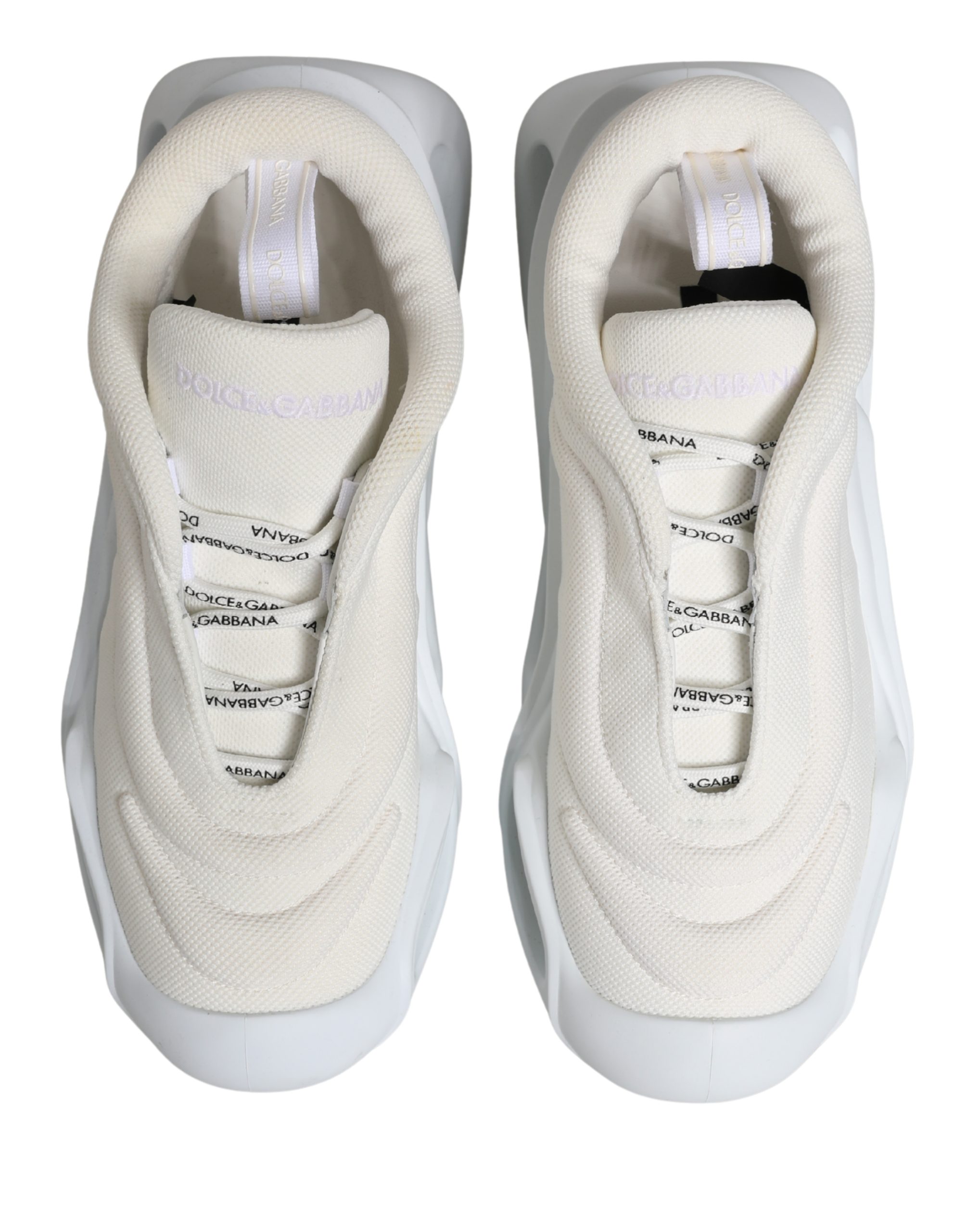 Dolce & Gabbana White Slip On Wave Low Top Sneakers Shoes - Image 3