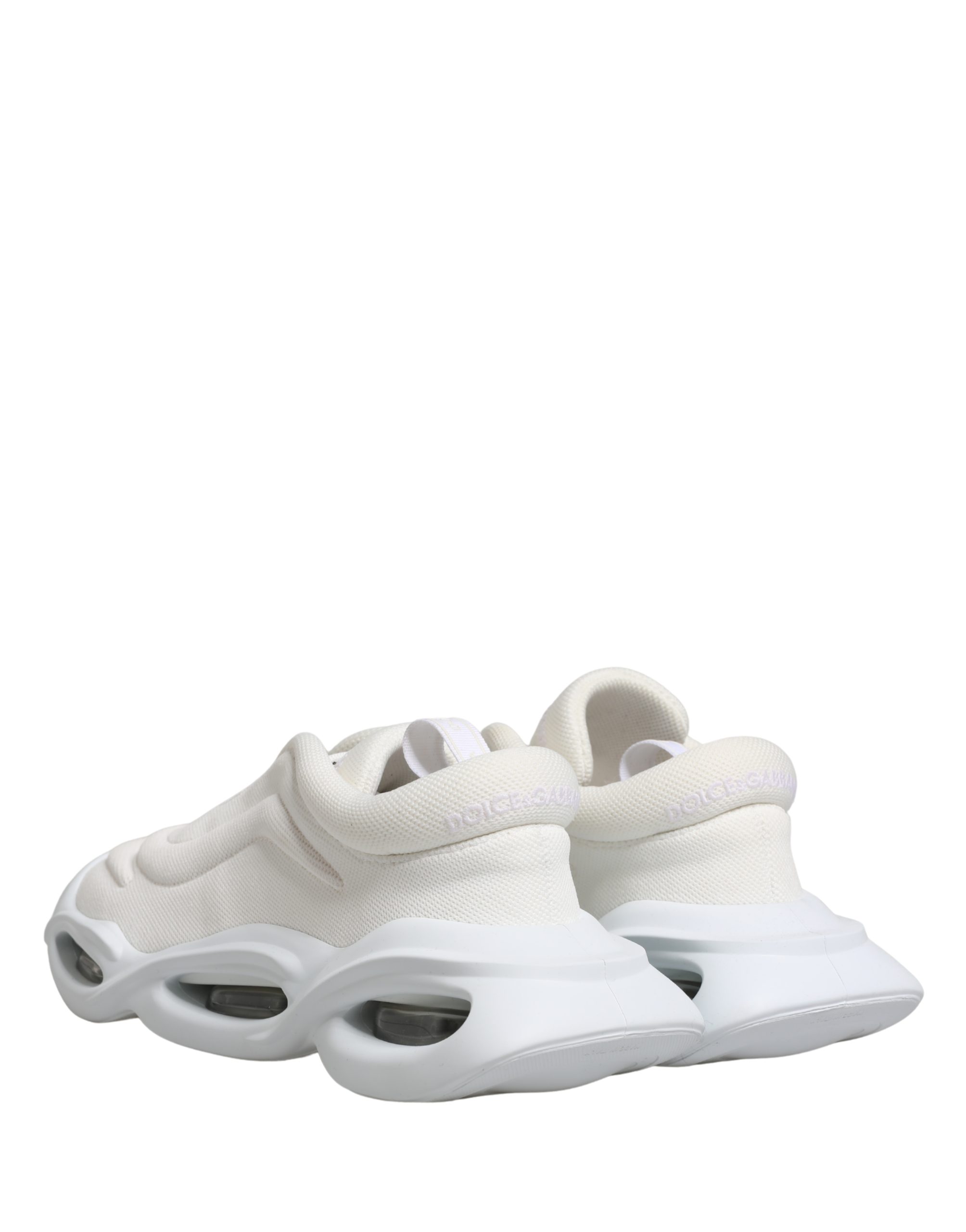 Dolce & Gabbana White Slip On Wave Low Top Sneakers Shoes - Image 5