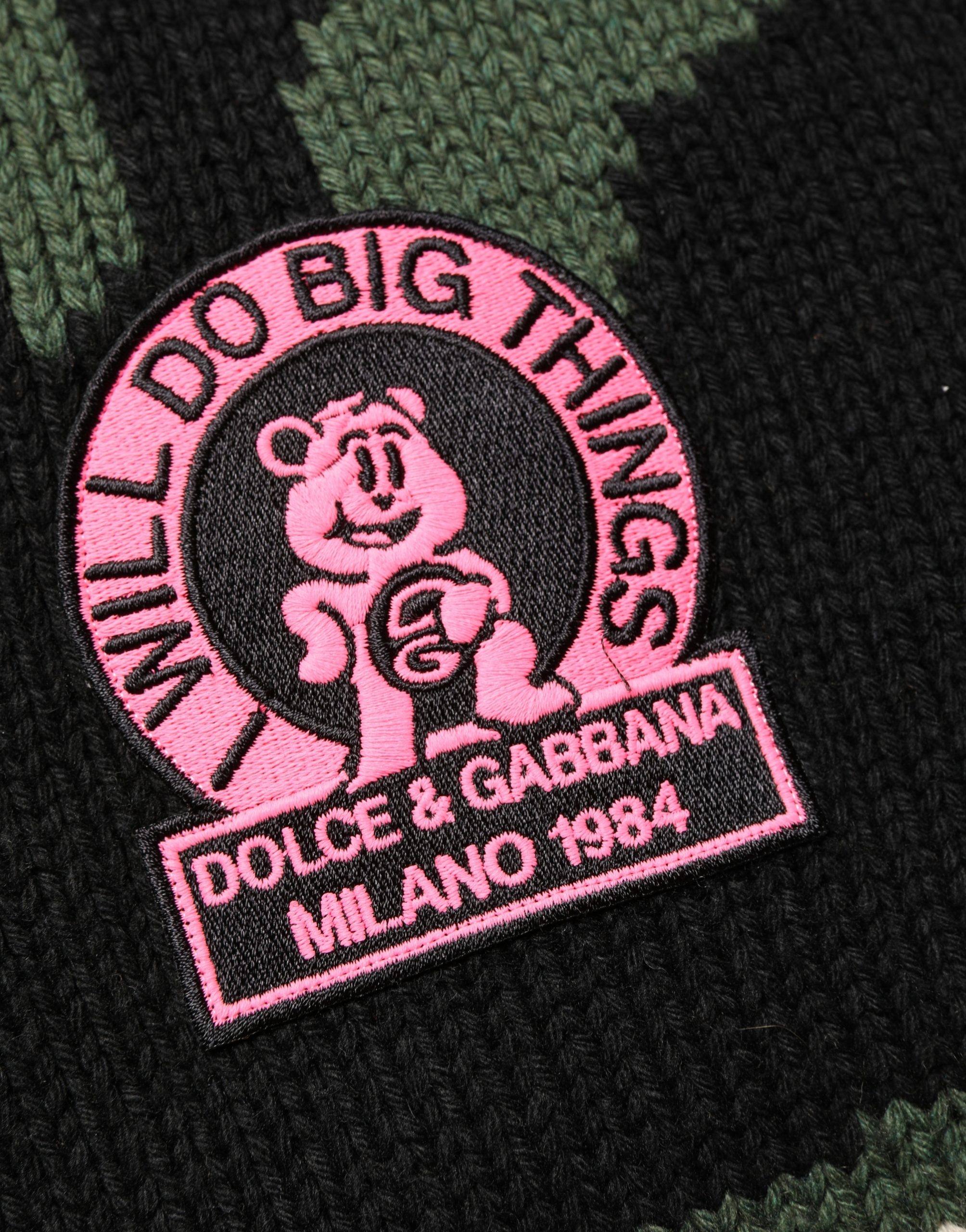 Dolce & Gabbana Multicolor Intarsia Knit Camouflage Pullover Sweater - Image 8