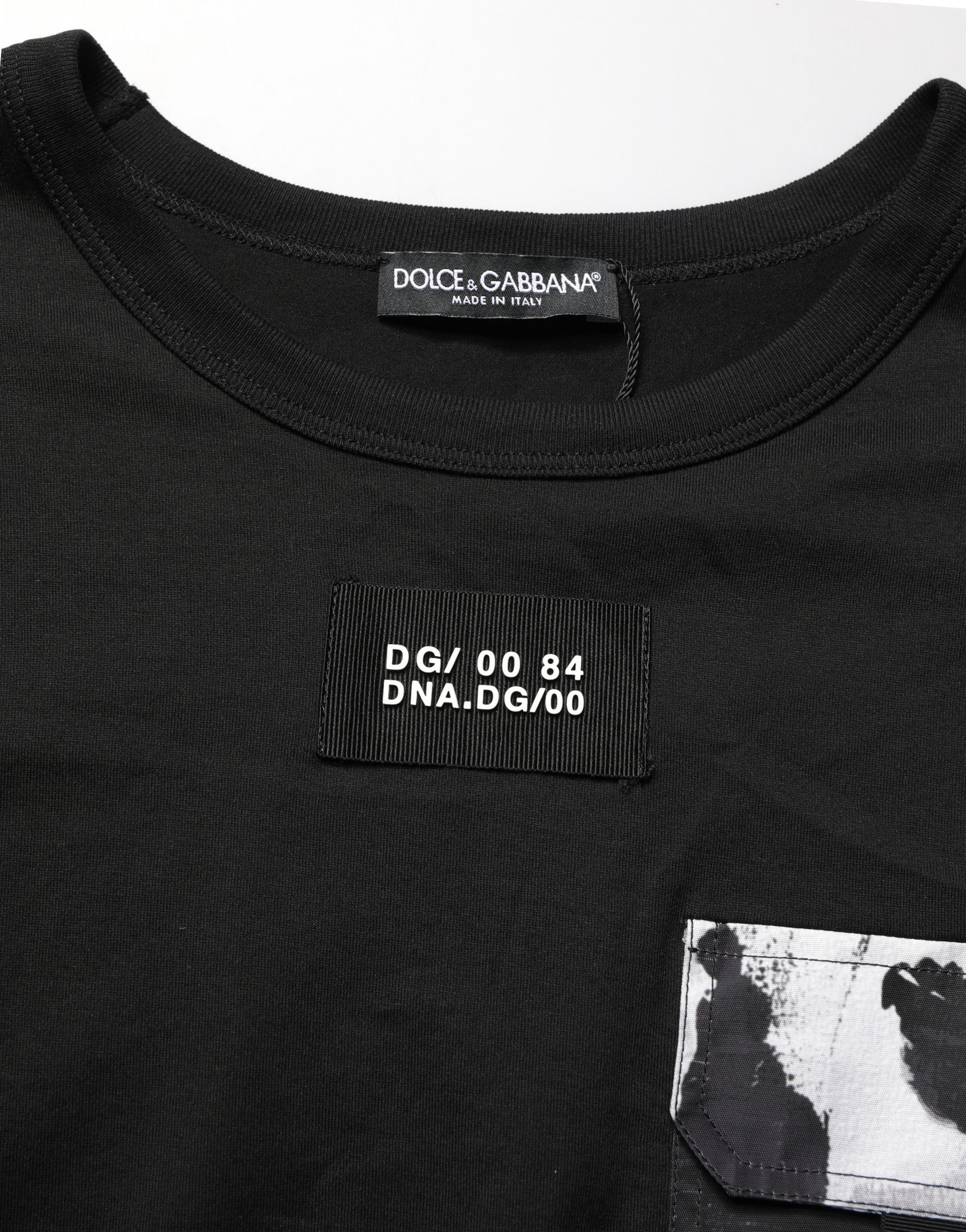 Dolce & Gabbana Black Camouflage Pocket Oversized T-shirt - Image 7