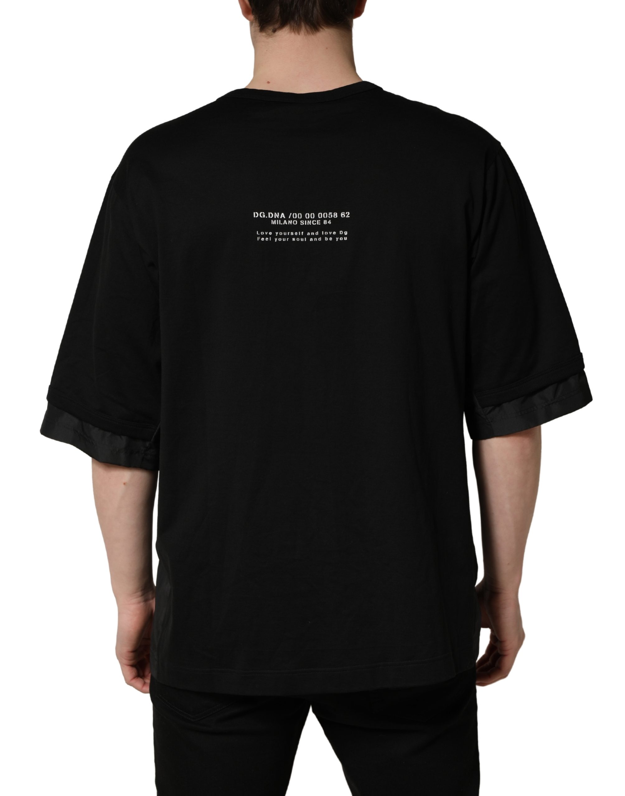Dolce & Gabbana Black Camouflage Pocket Oversized T-shirt - Image 4