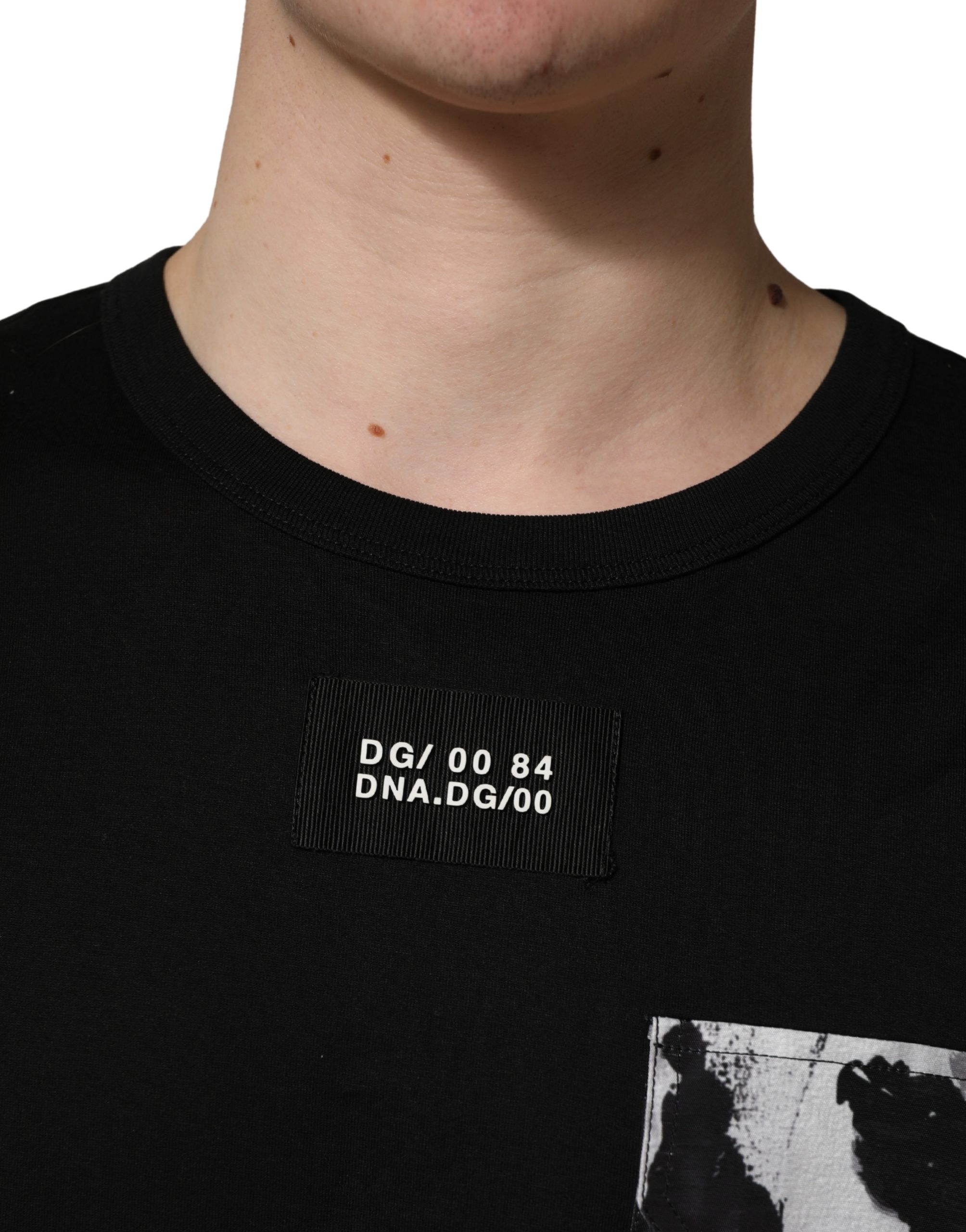 Dolce & Gabbana Black Camouflage Pocket Oversized T-shirt - Image 5