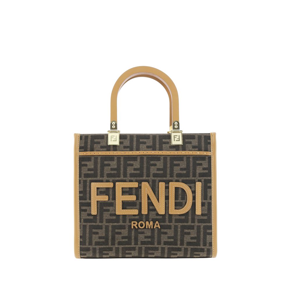 Fendi Brown Polyester Shoulder Bag