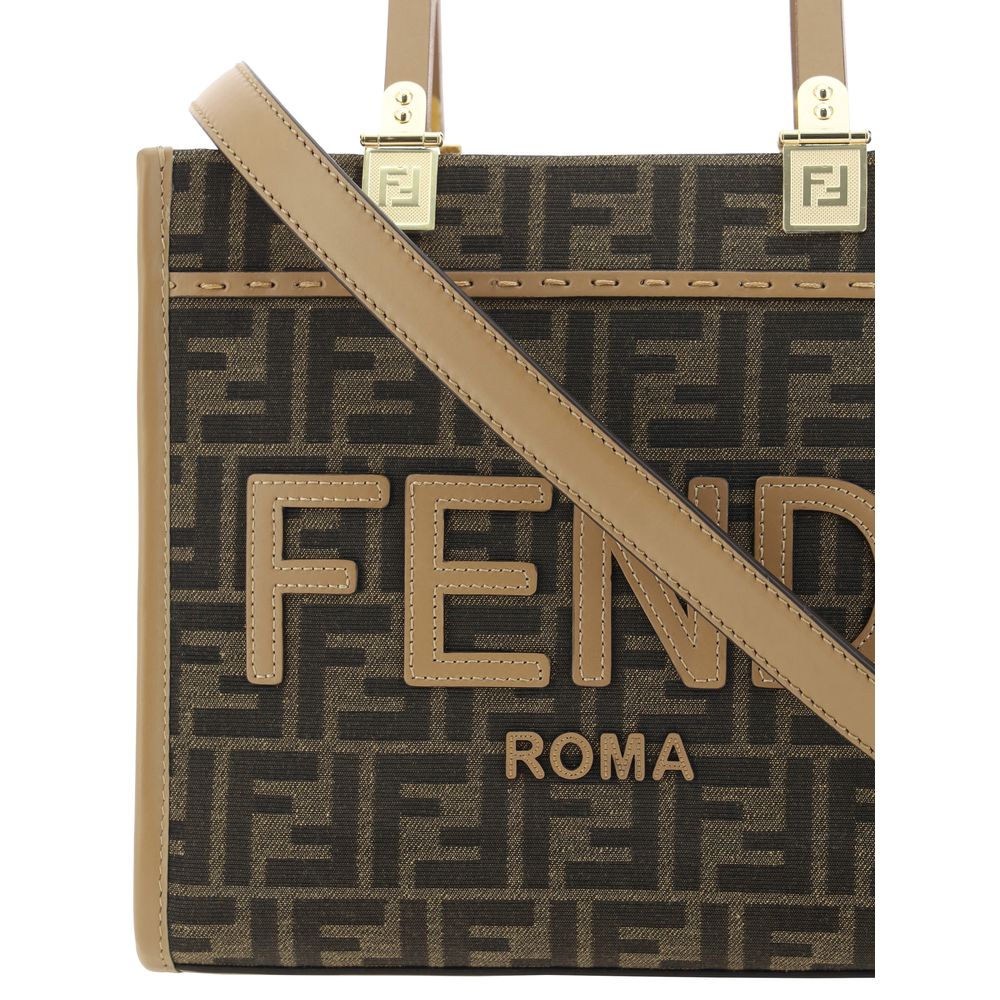 Fendi Brown Polyester Shoulder Bag - Image 4