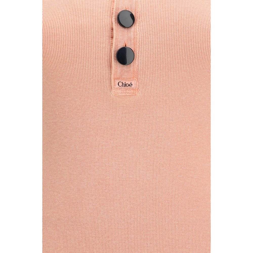 ChloƩ Multicolor Cotton Sleeveles T-Shirt - Image 3