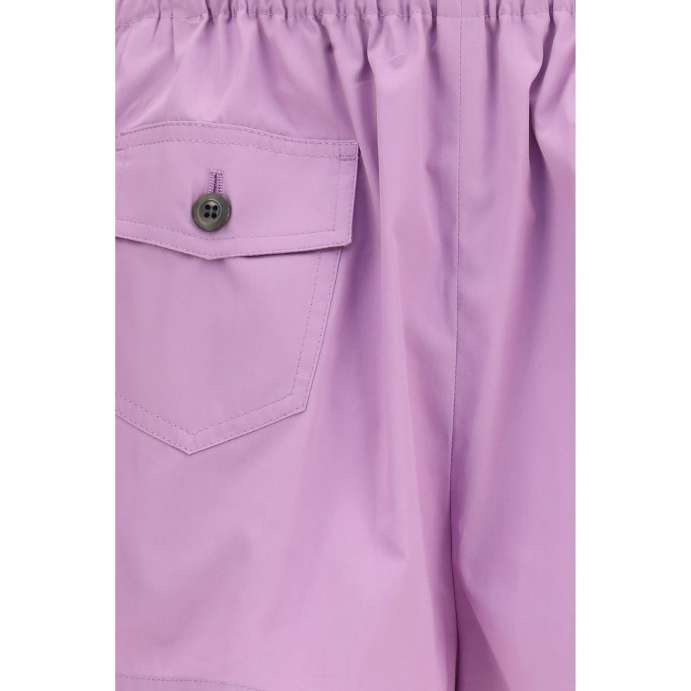 Prada Purple Cotton Bermuda Shorts - Image 3