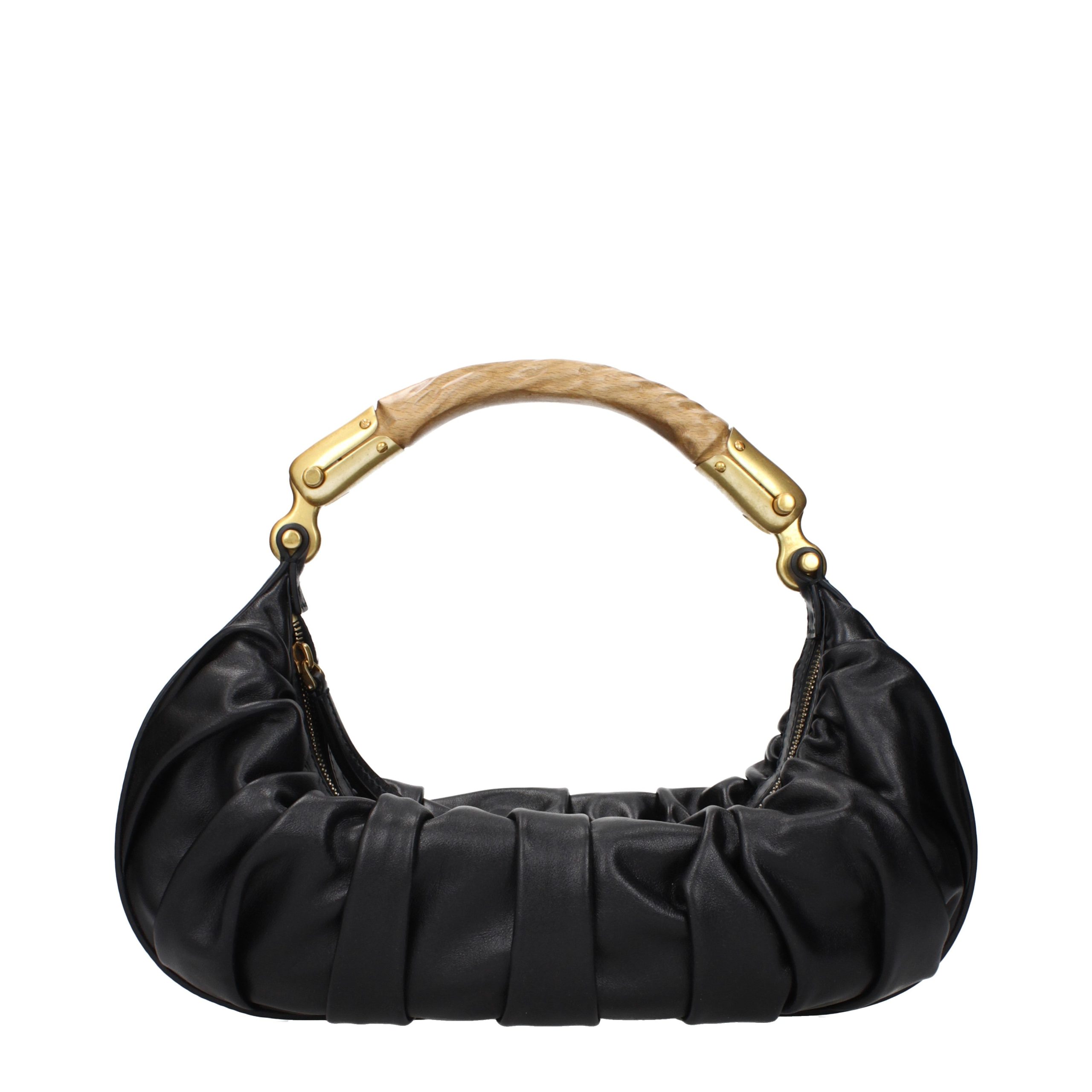 Balmain Black Leather Handbag