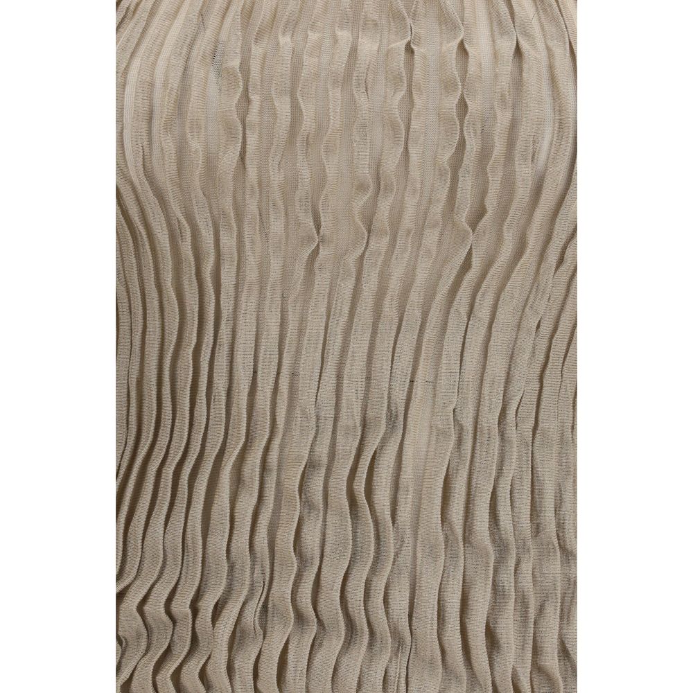 Giorgio Armani Beige Silk T-Shirt - Image 3