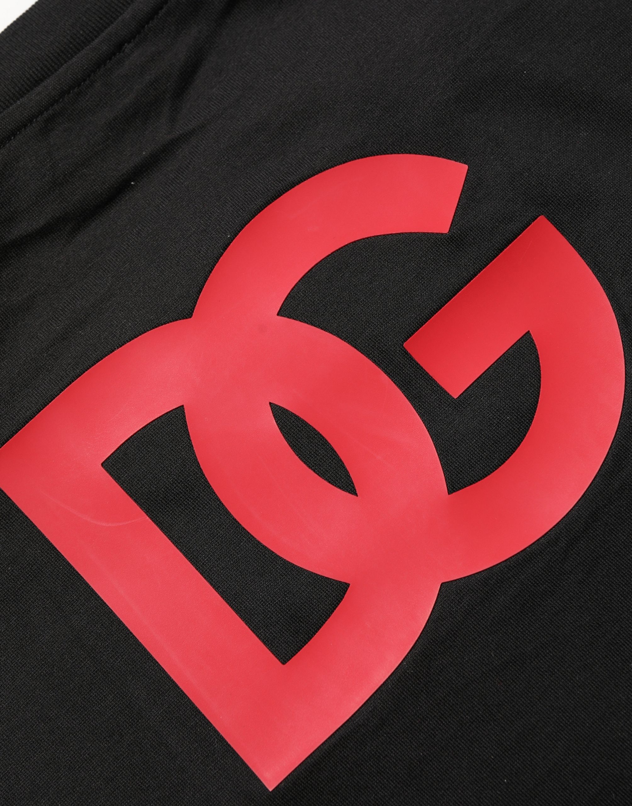 Dolce & Gabbana Black Cotton Jersey Logo Patch Crew Neck T-shirt - Image 8