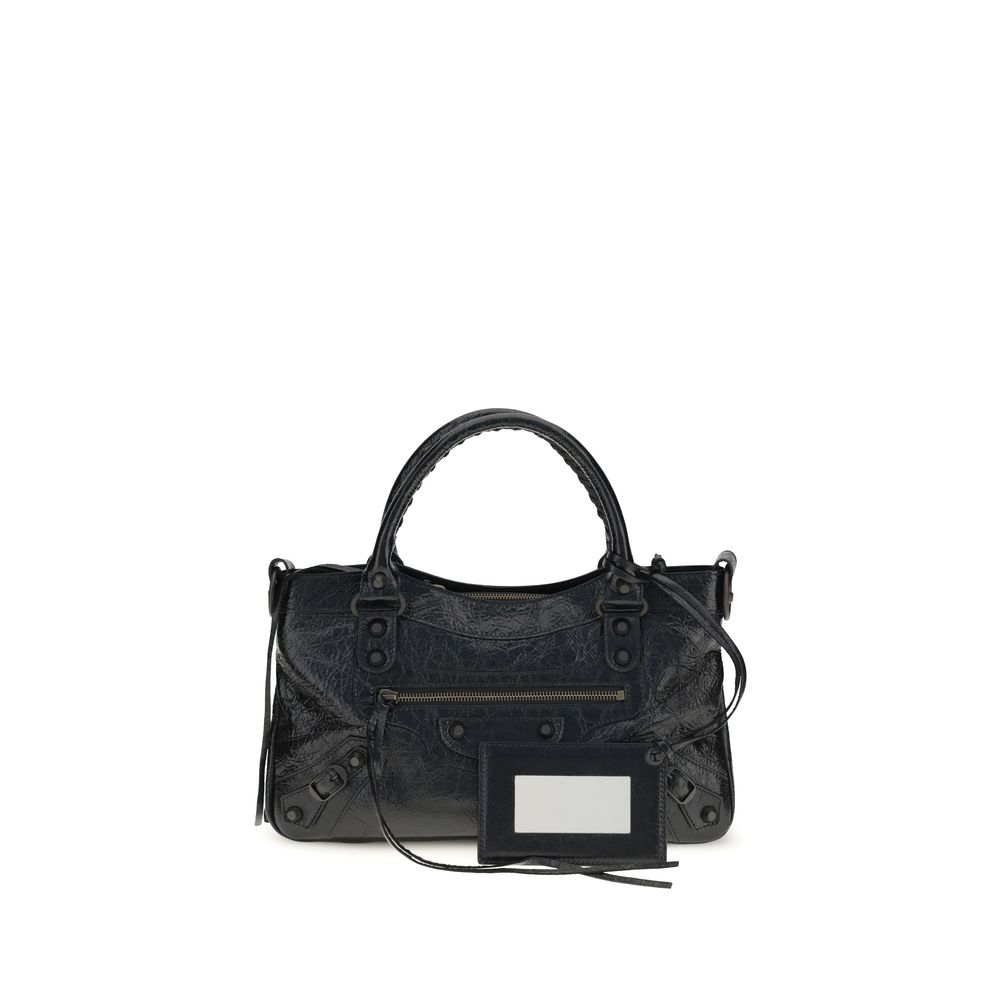 Balenciaga Black Lamb Ovis Aries Aries Shoulder Bag