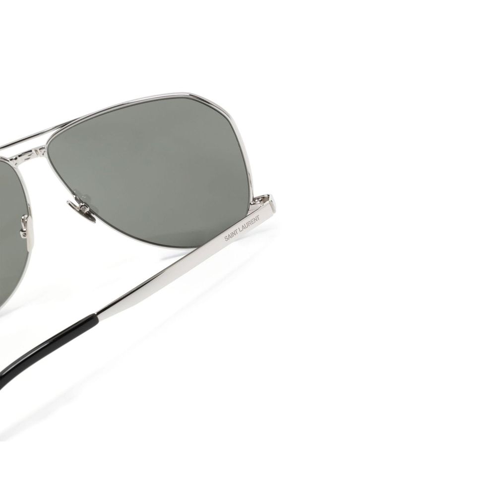 Saint Laurent Silver Metal Sunglasses - Image 3