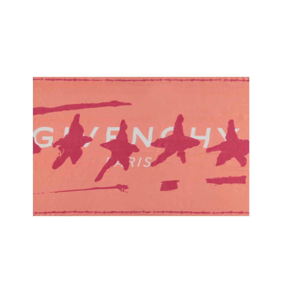 Givenchy Orange Silk Scarf - Image 3