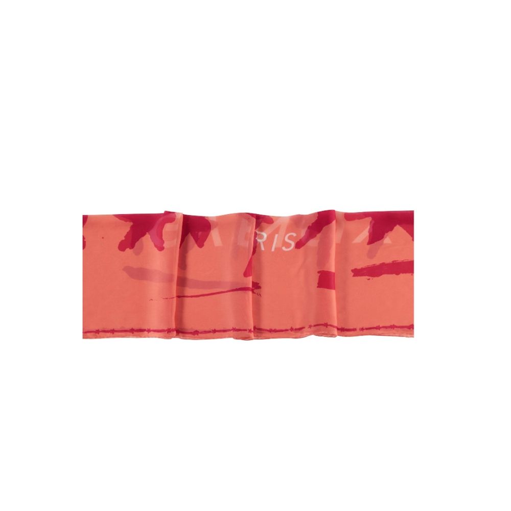 Givenchy Orange Silk Scarf - Image 4