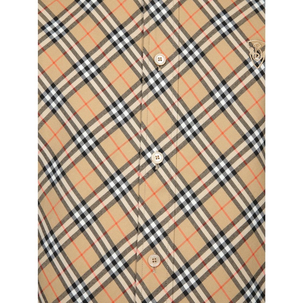 Burberry Beige Cotton Pattern Shirt - Image 3