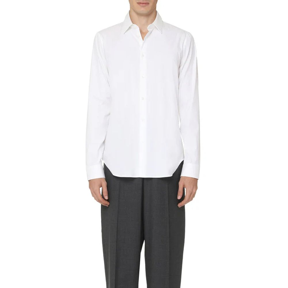 Gucci White Cotton Dress Shirt - Image 2