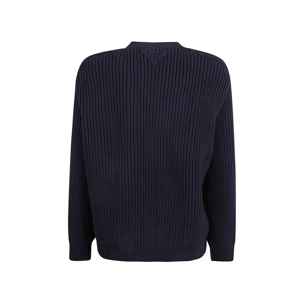 Prada Blue Cotton Cardigan - Image 3