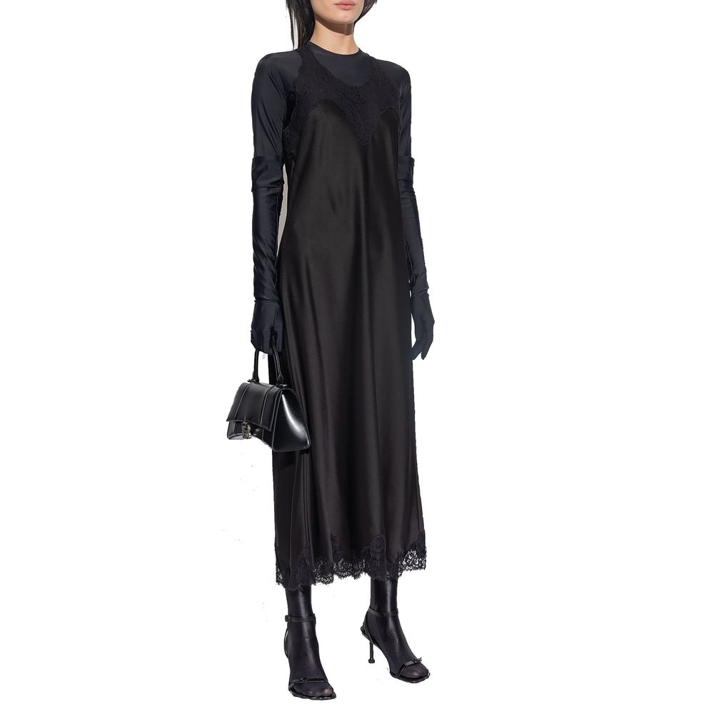 Balenciaga Black Acetate Casual Dress - Image 2