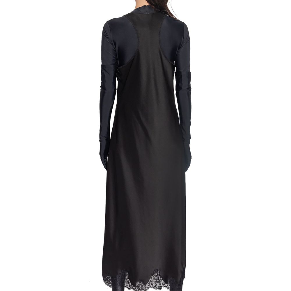 Balenciaga Black Acetate Casual Dress - Image 3