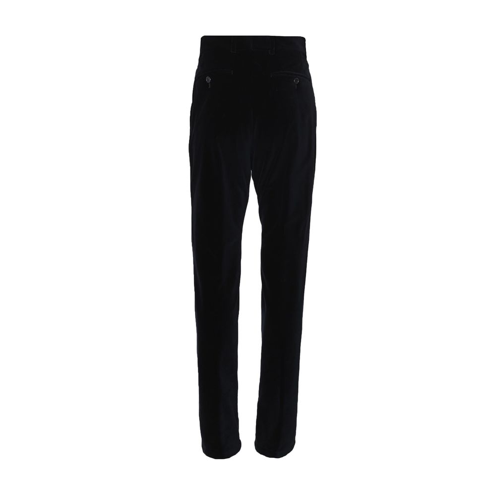Dolce & Gabbana Black Cotton Casual Pants - Image 2