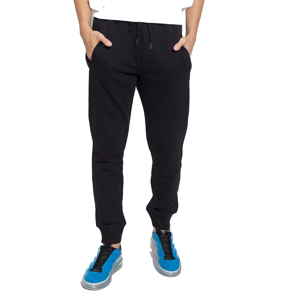 Versace Jeans Black Cotton Joggers (Workout Pants) - Image 2