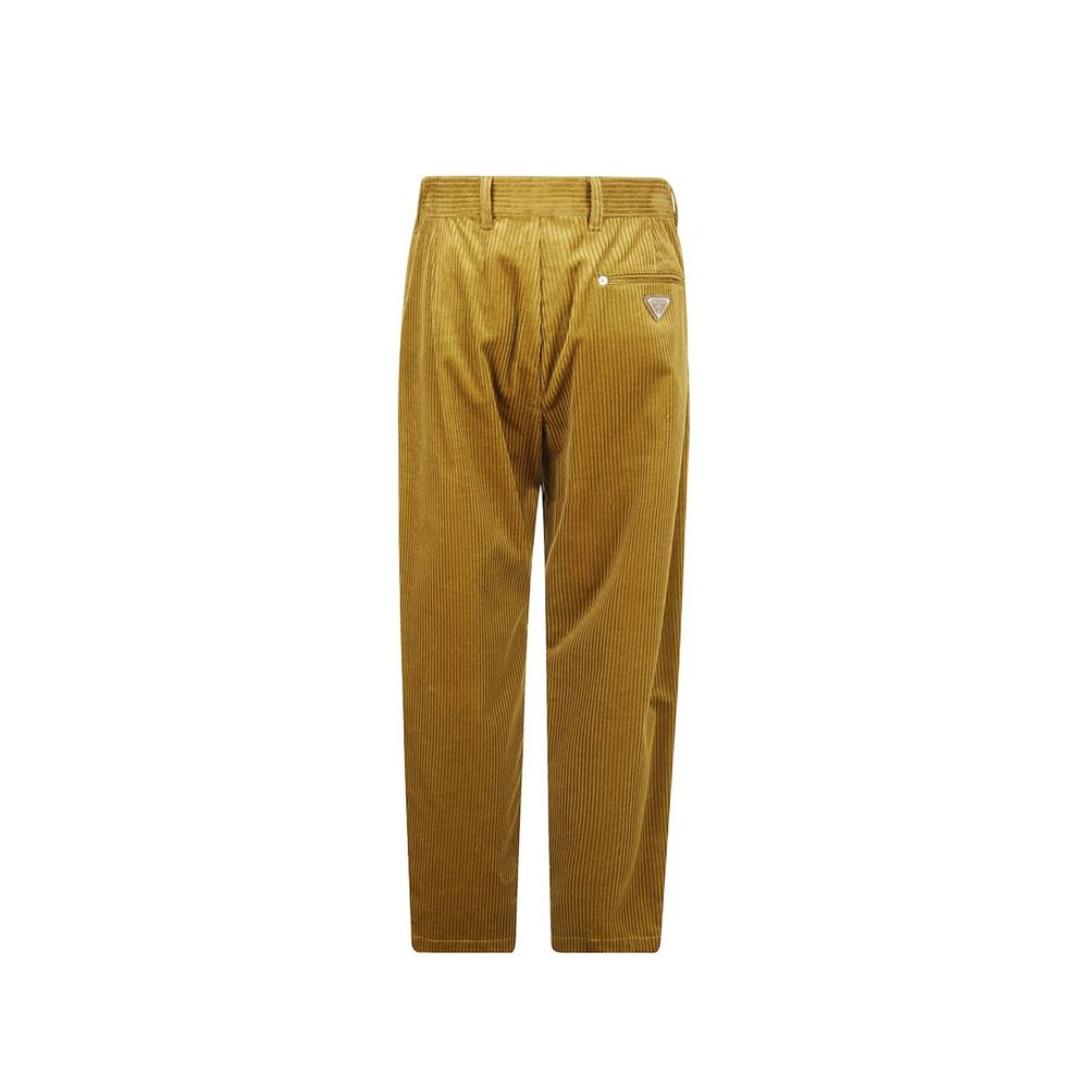 Prada Bicolor Cotton Casual Pants - Image 3